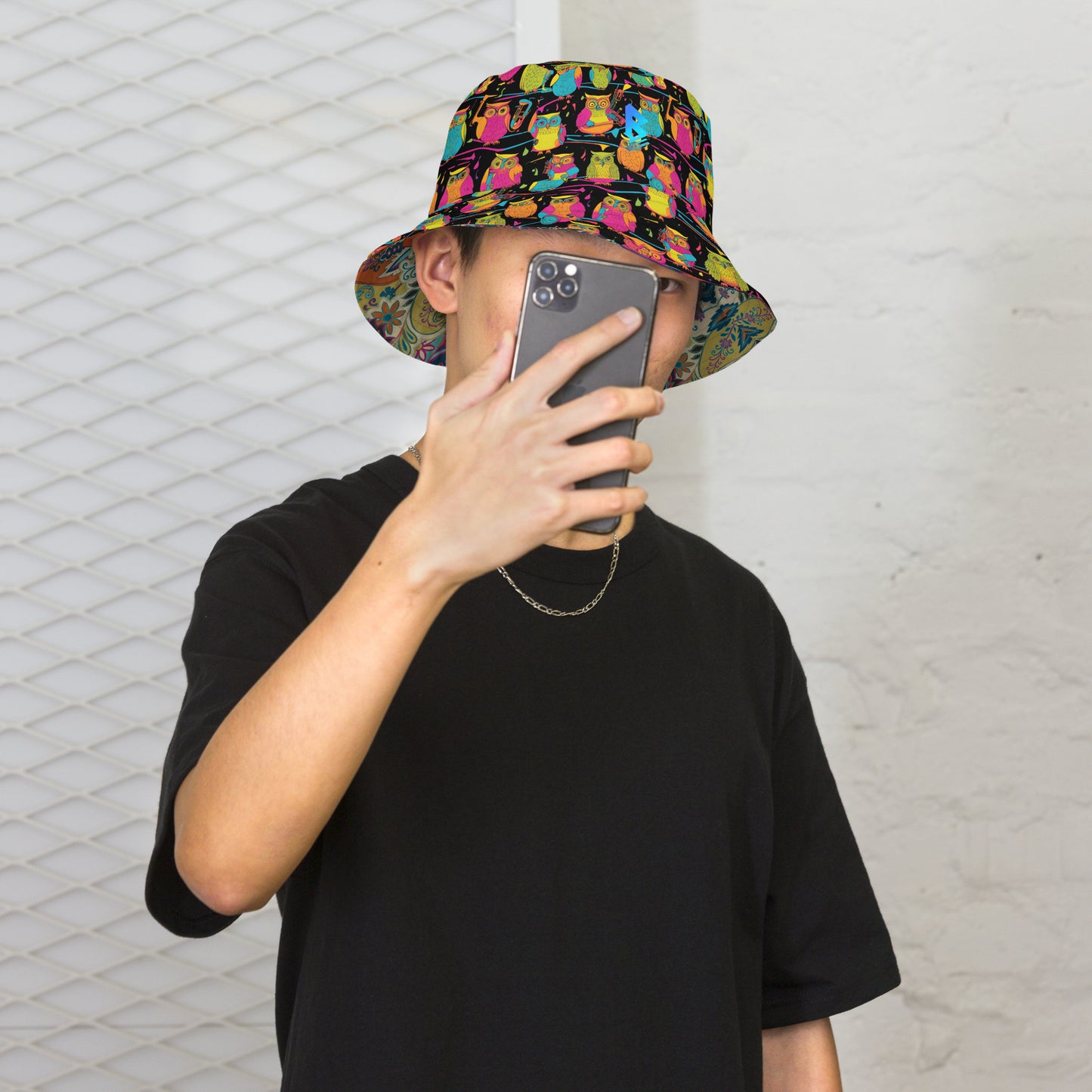 Jammin' Owls Reversible bucket hat - Free Delivery! Reggae / Dub / Ska / Ska punk / Punk - Alternative Apparel and Merch Only from Phase B Records.