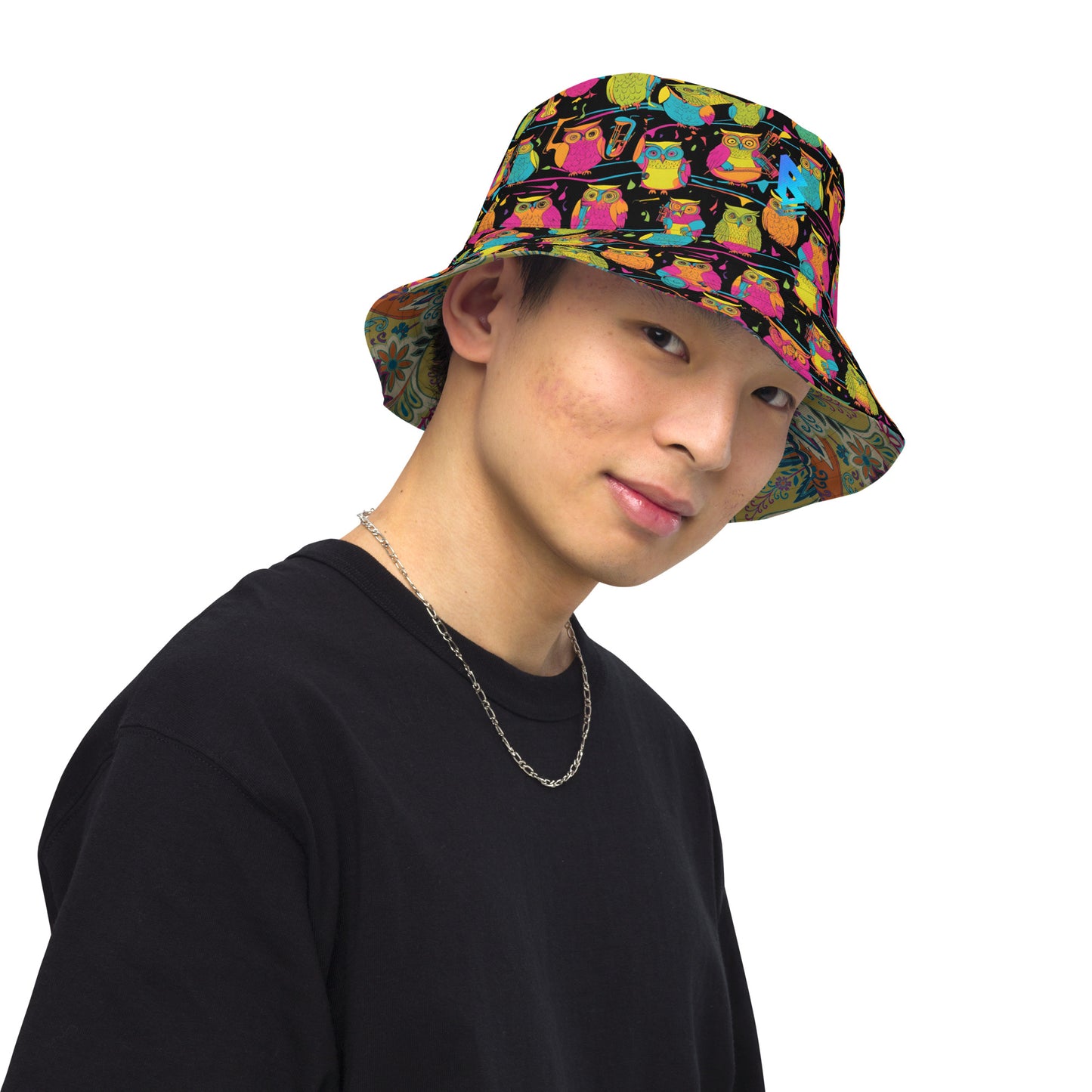 Jammin' Owls Reversible bucket hat - Free Delivery! Reggae / Dub / Ska / Ska punk / Punk - Alternative Apparel and Merch Only from Phase B Records.