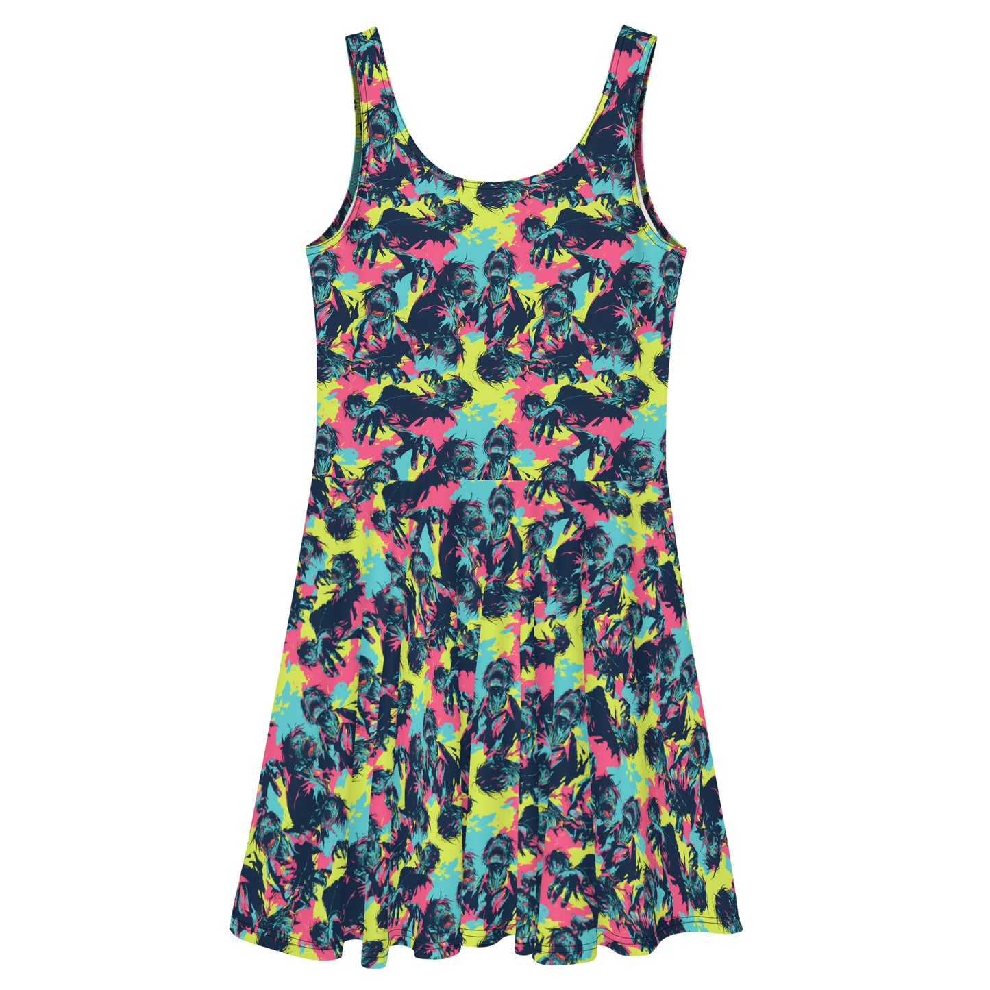 Neon Zombies Skater Dress
