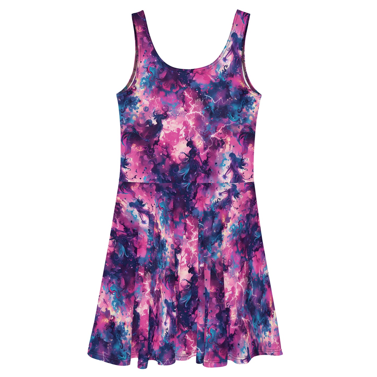 Surreal Pink Skater Dress