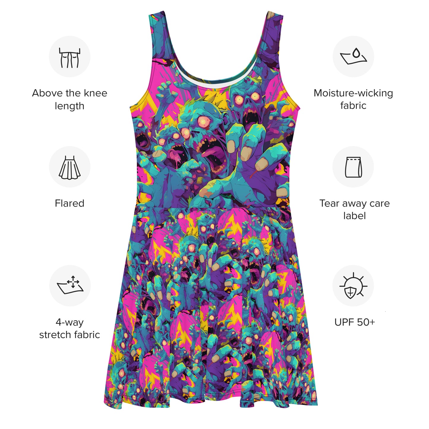Zombie Attack Skater Dress