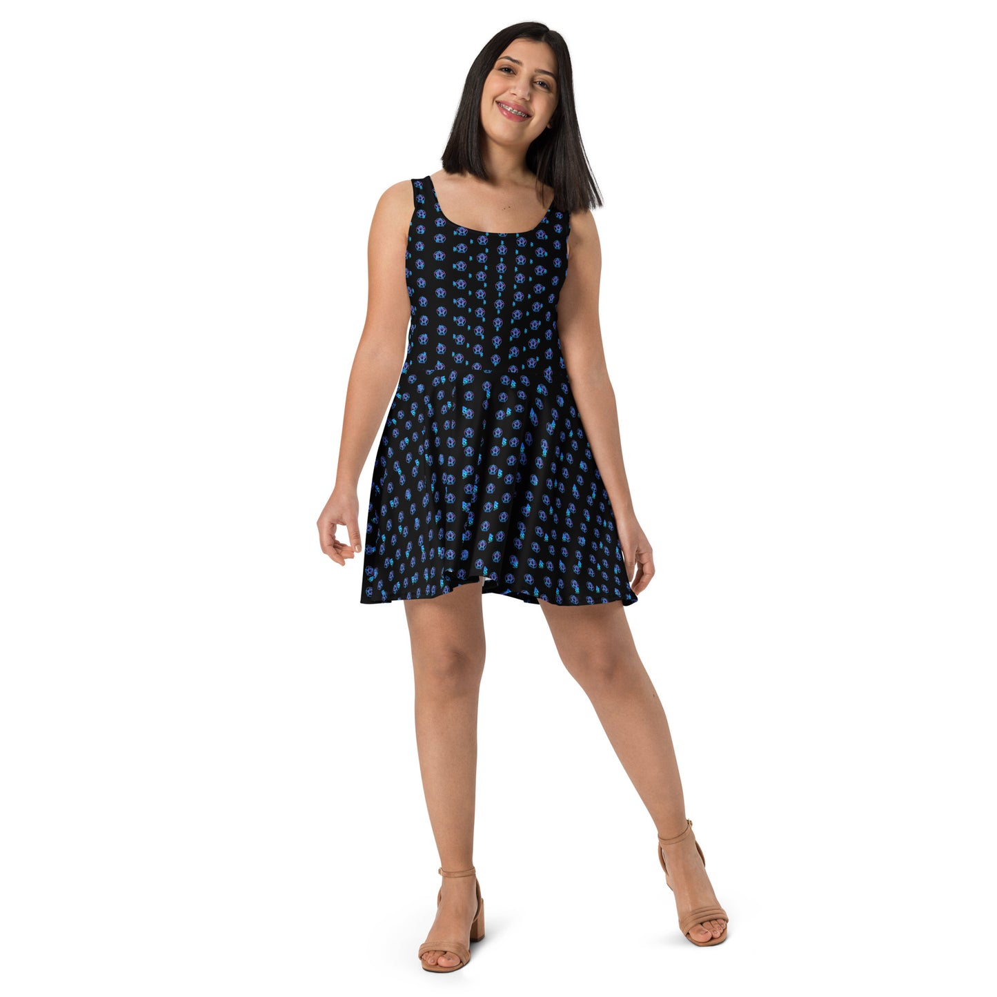 Pentagram Pinup Skater Dress