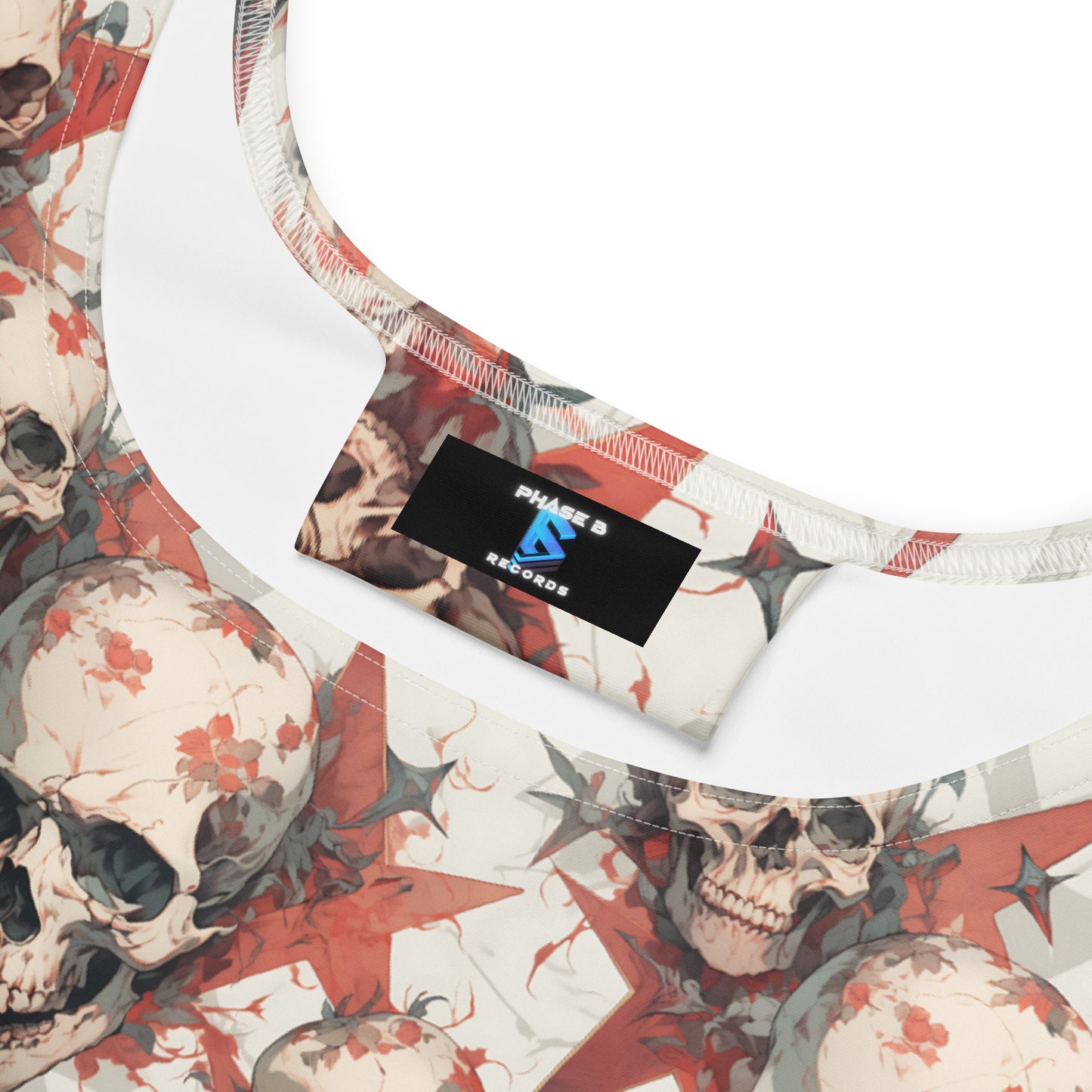 Red Star Skulls Skater Dress