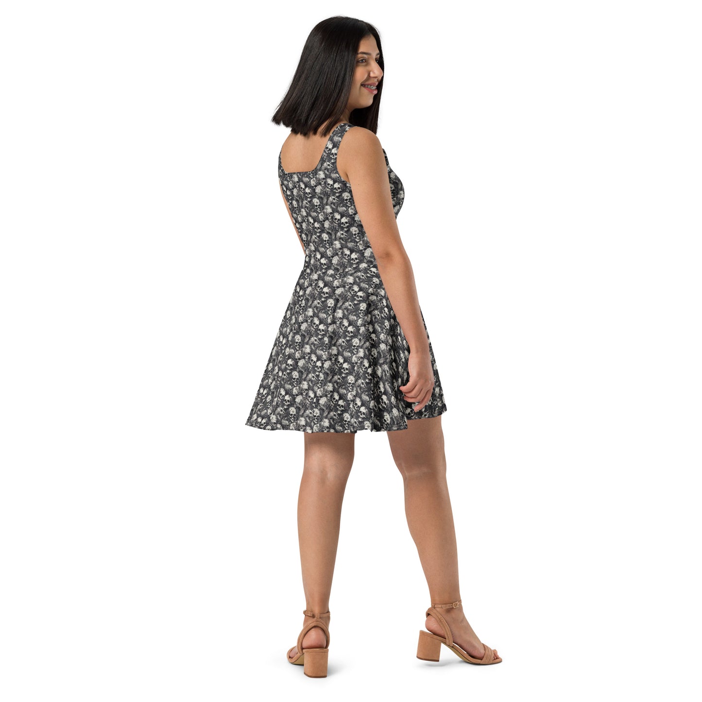 Gothic Skulls Skater Dress