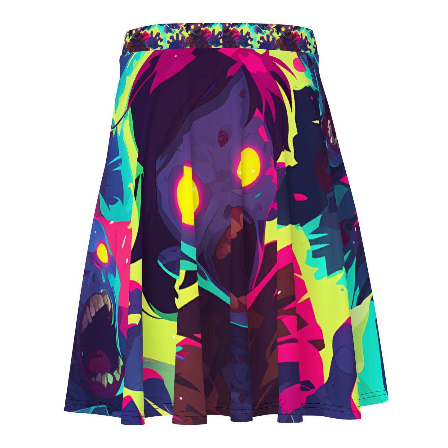 Neon Zombie Skater Skirt