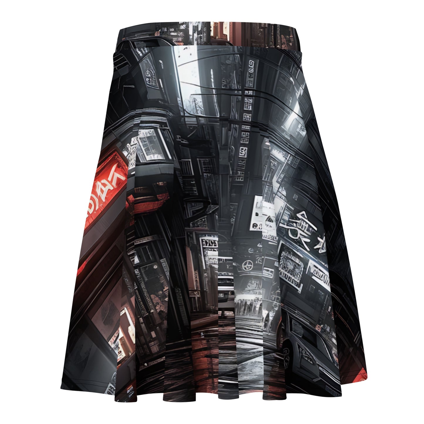 Anime City Skater Skirt – Free Delivery! Rock / Metal / Gothic / EDM / Clubwear - Alternative Apparel Only from Phase B Records. Plus Size to 3XL