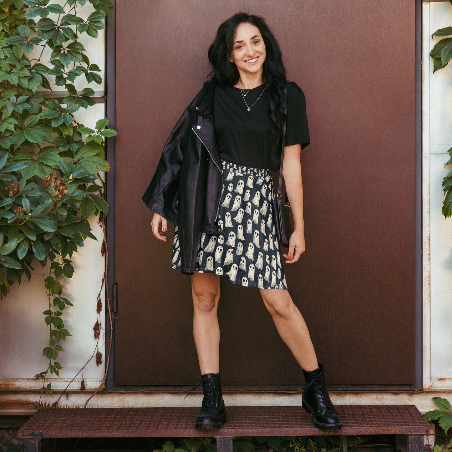 Ghosts Skater Skirt