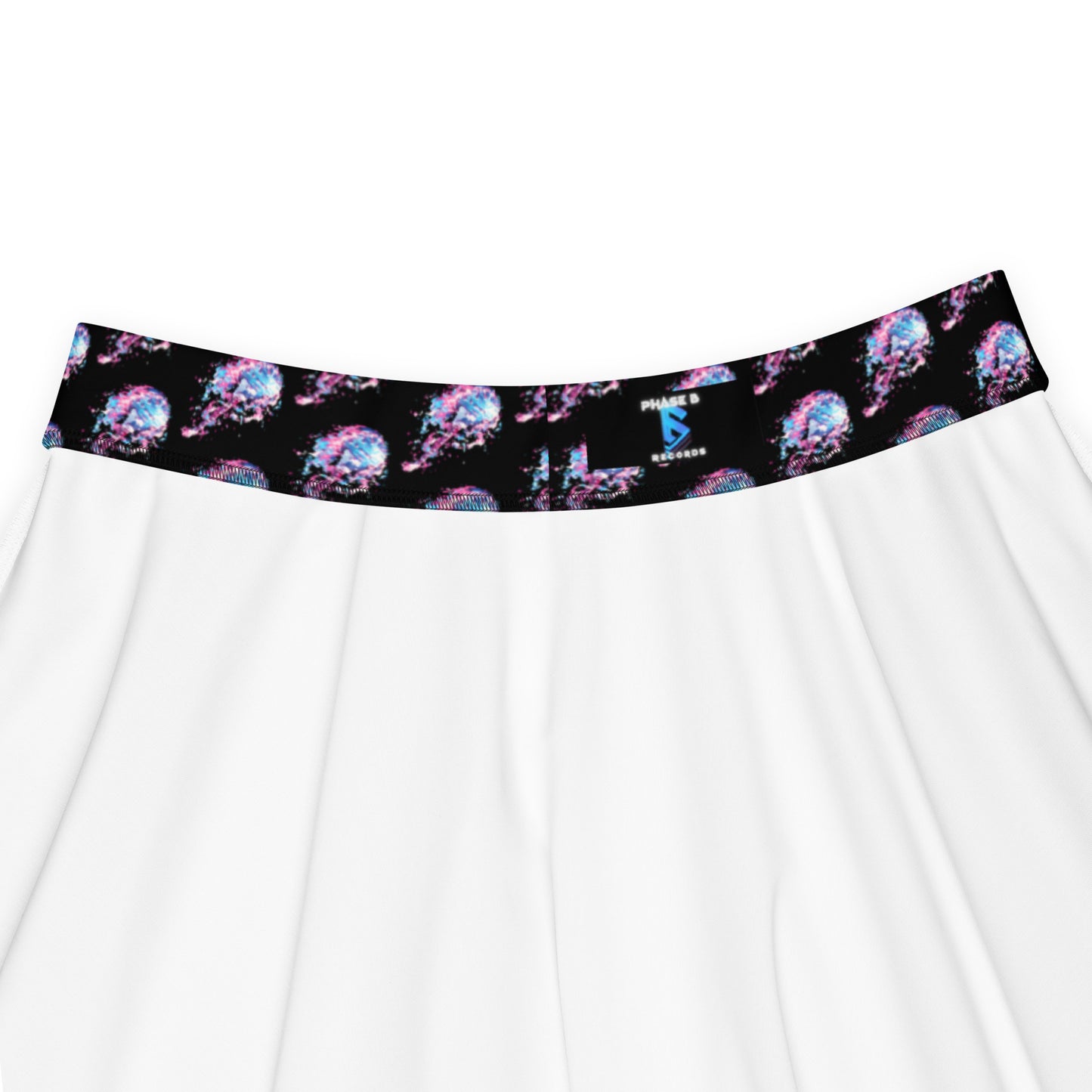 Guitar Graphic Skater Skirt