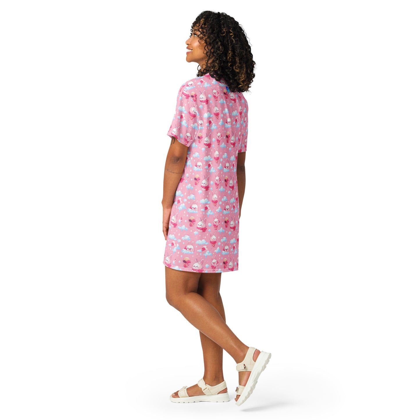 Angry ice-cream bunnies T-shirt dress – Free Delivery! Rock / Metal / Gothic / EDM / Clubwear - Alternative Apparel Only from Phase B Records. Plus Size to 6XL
