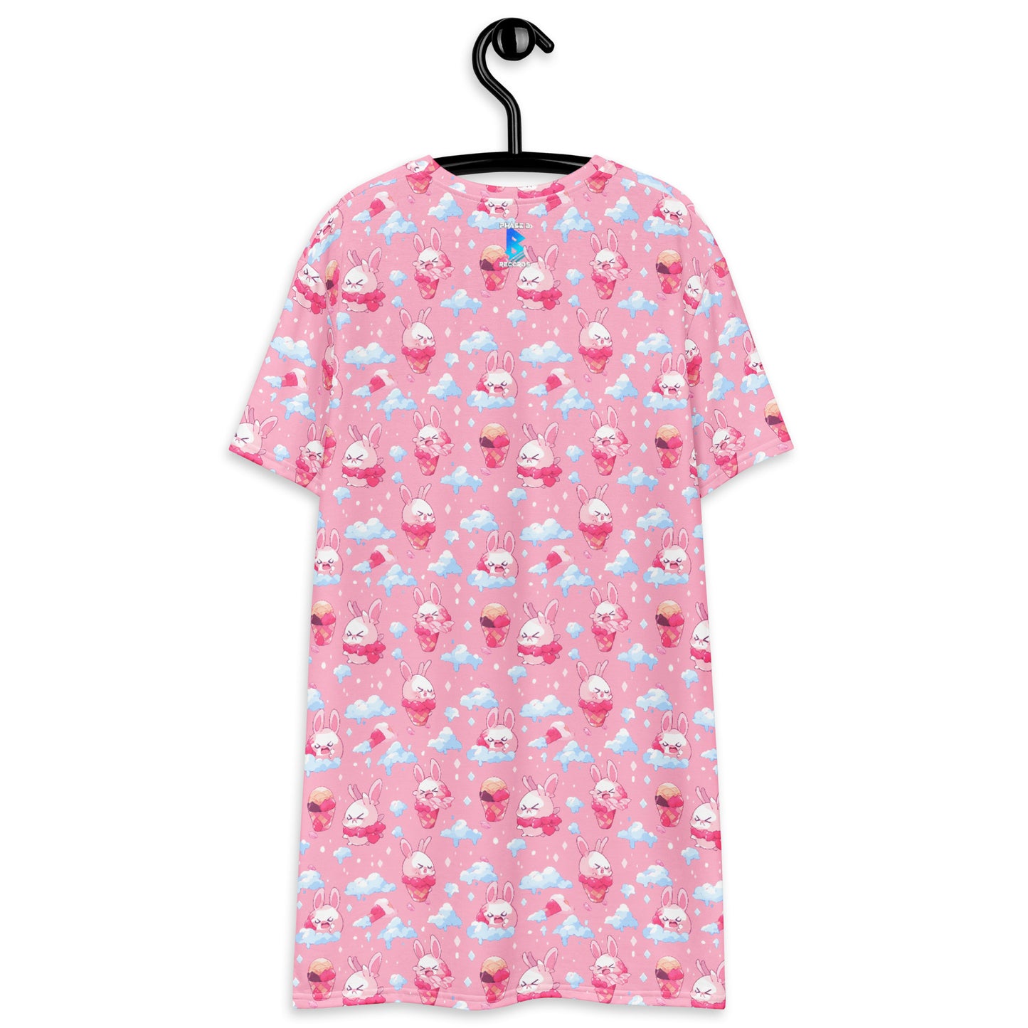 Angry ice-cream bunnies T-shirt dress – Free Delivery! Rock / Metal / Gothic / EDM / Clubwear - Alternative Apparel Only from Phase B Records. Plus Size to 6XL