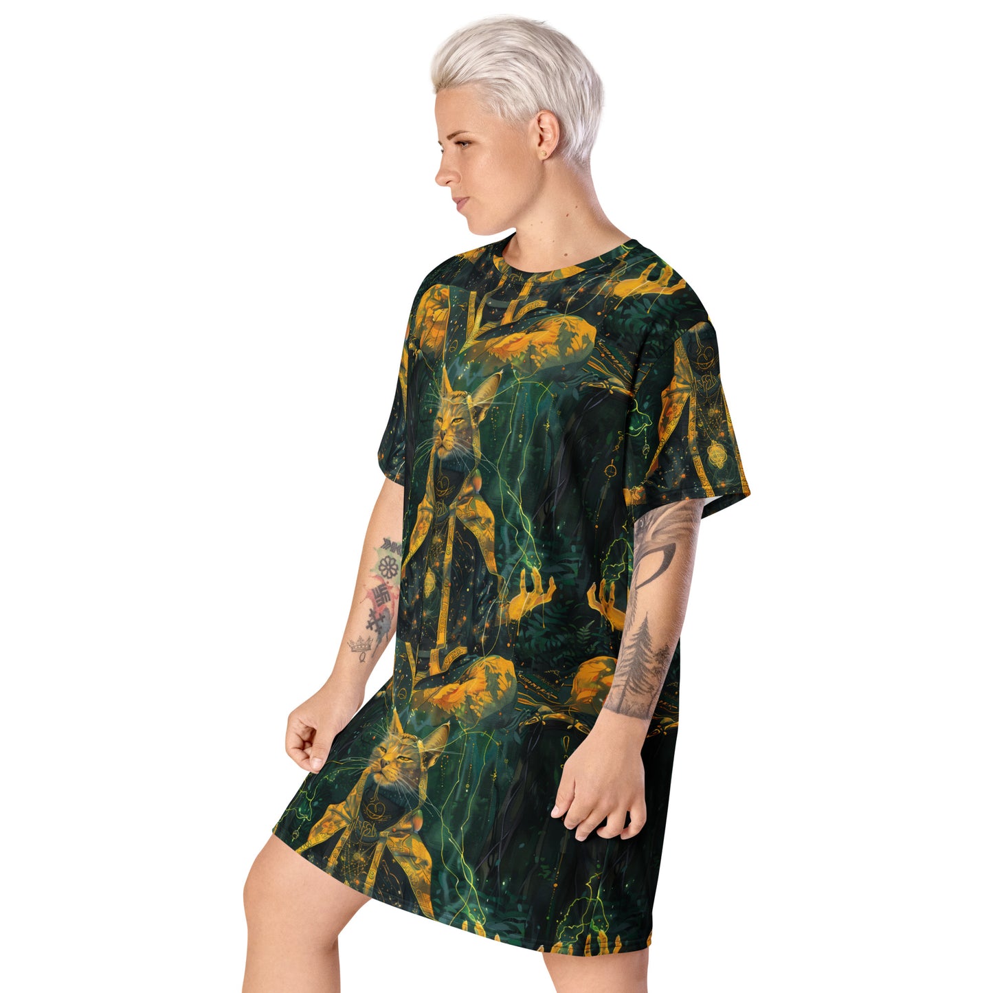 Magic Cat T-shirt dress