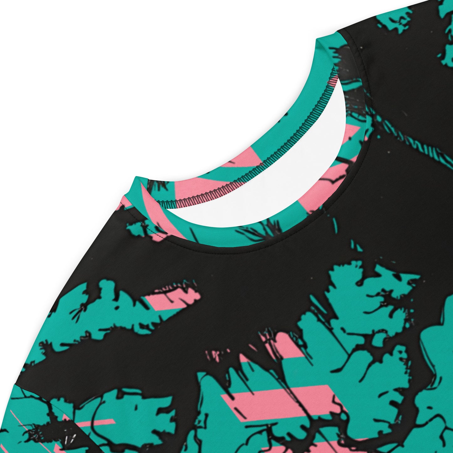Pumpkin teal pink T-shirt dress