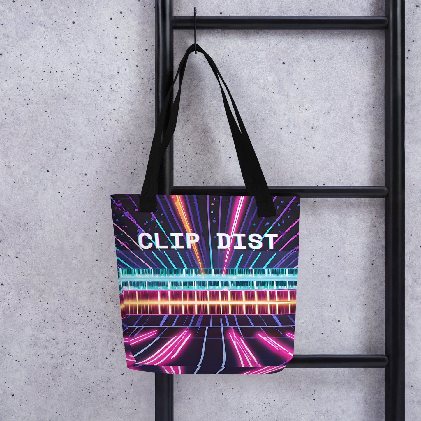 Clip Distortion Tote bag - Free Delivery! Rock / Metal / Electronic / EDM / Underground - Alternative Apparel and Merch Only from Phase B Records.