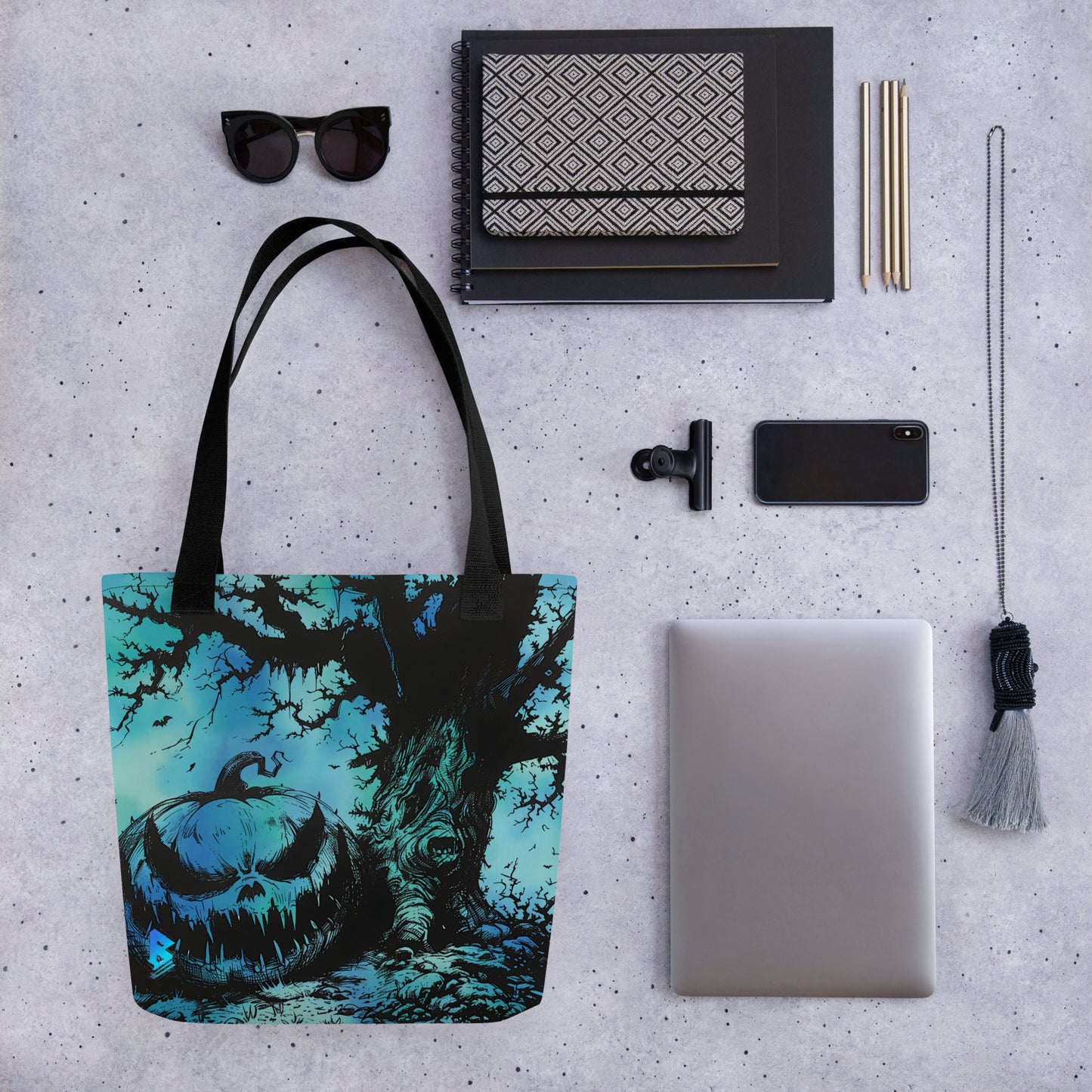 Blue Pumpkin Tote bag