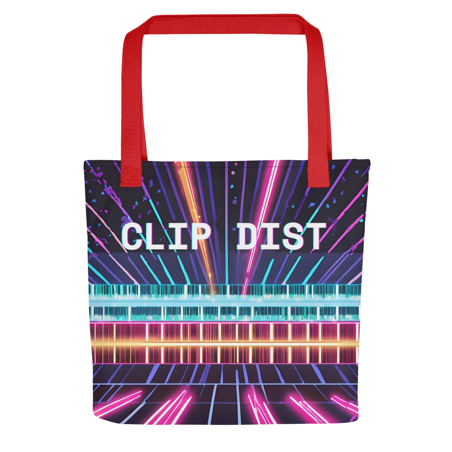 Clip Distortion Tote bag - Free Delivery! Rock / Metal / Electronic / EDM / Underground - Alternative Apparel and Merch Only from Phase B Records.