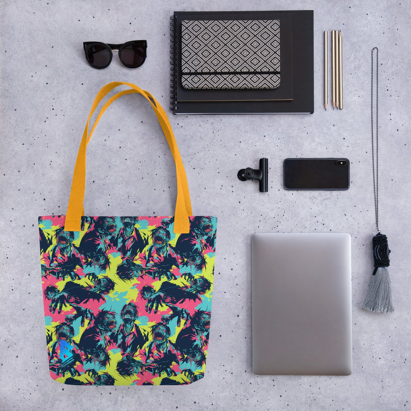 Neon Zombies Tote bag