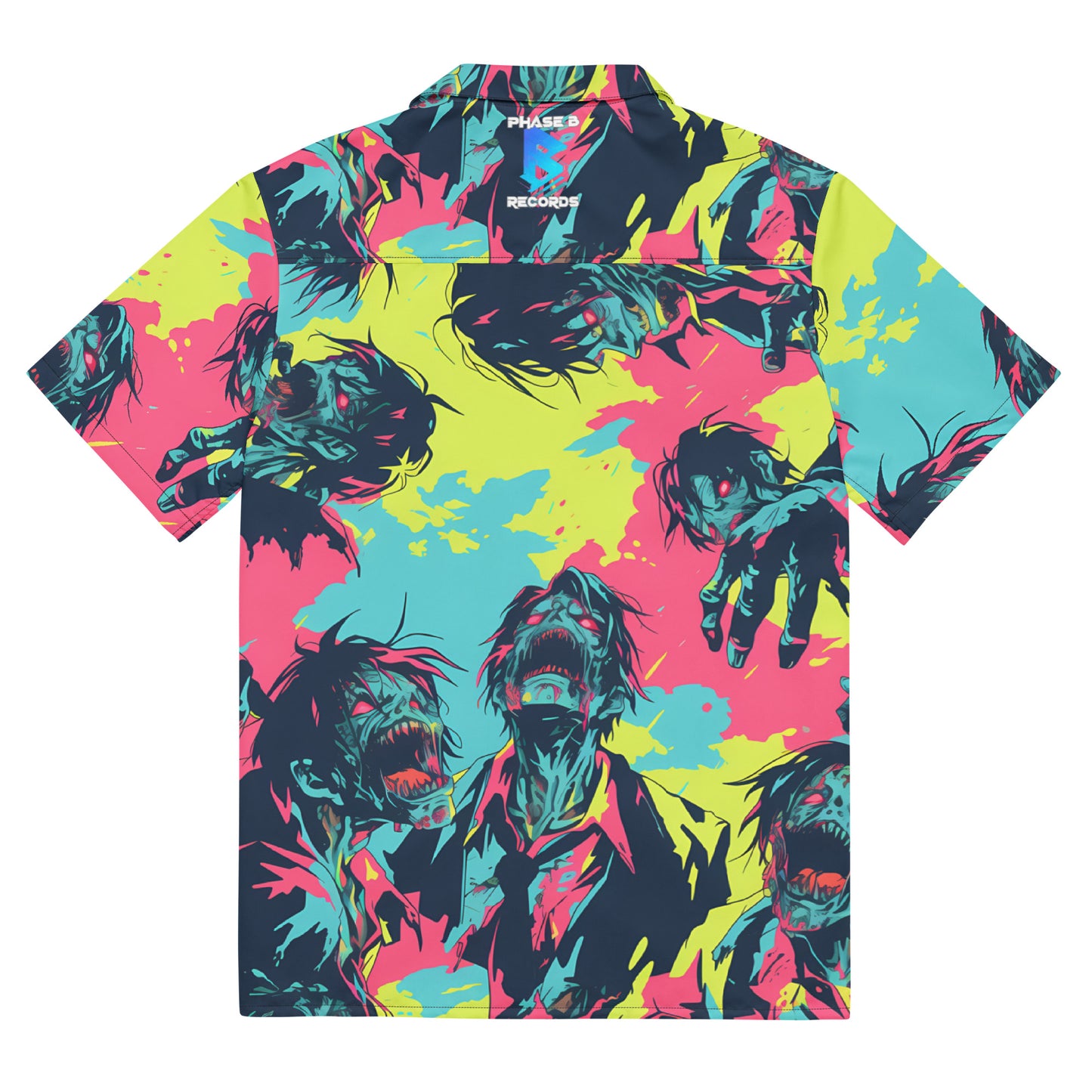 Neon Zombies Unisex button shirt