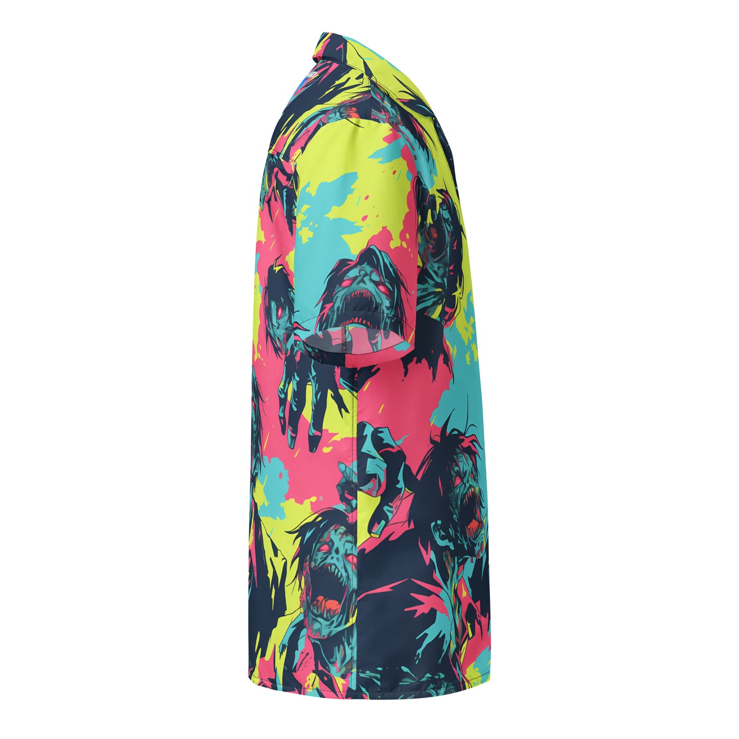 Zombie Planet Unisex Button Shirt – Free Delivery! Rock / Metal / Gothic / EDM / Clubwear - Alternative Apparel Only from Phase B Records. Plus Size to 6XL