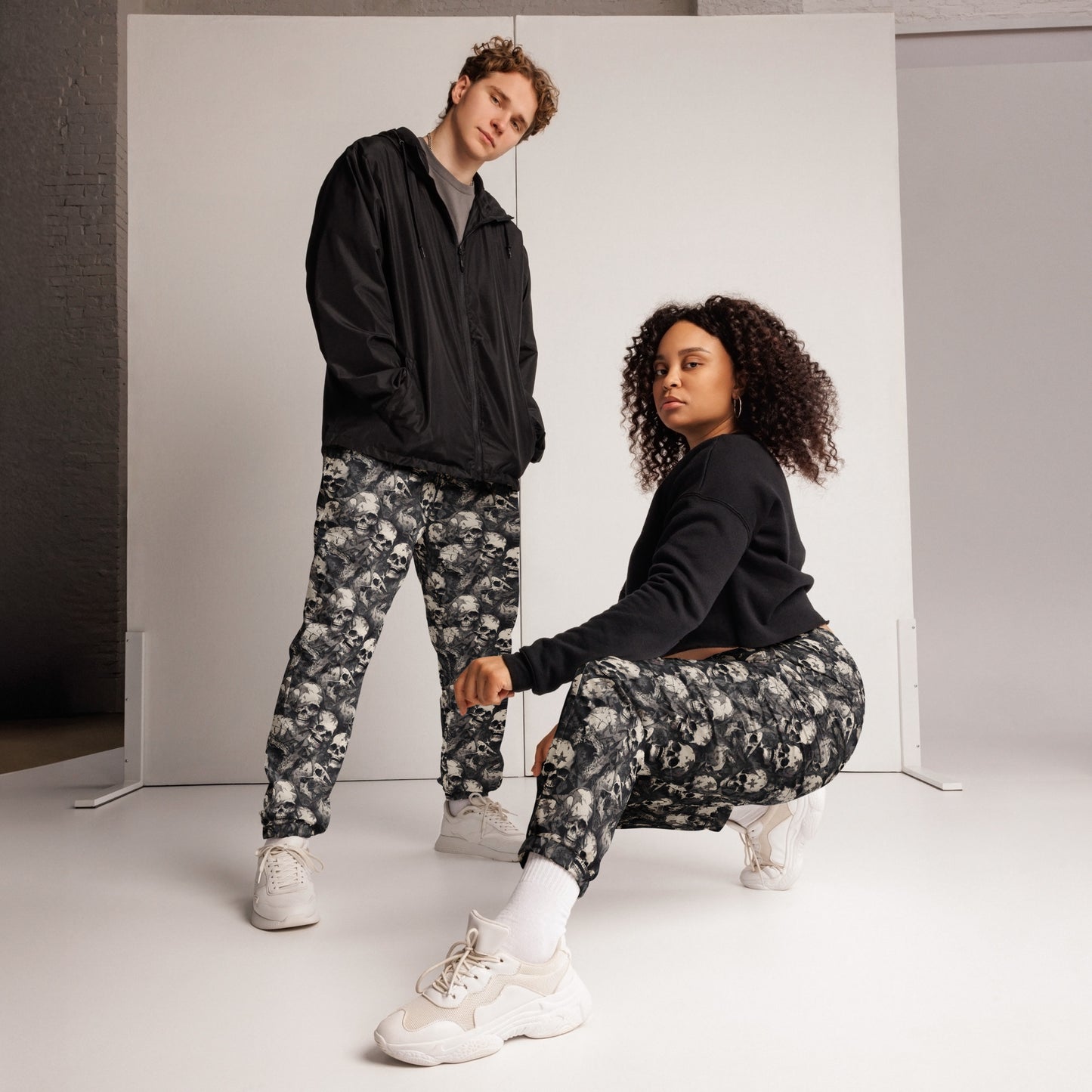 Gothic Skulls Unisex track pants