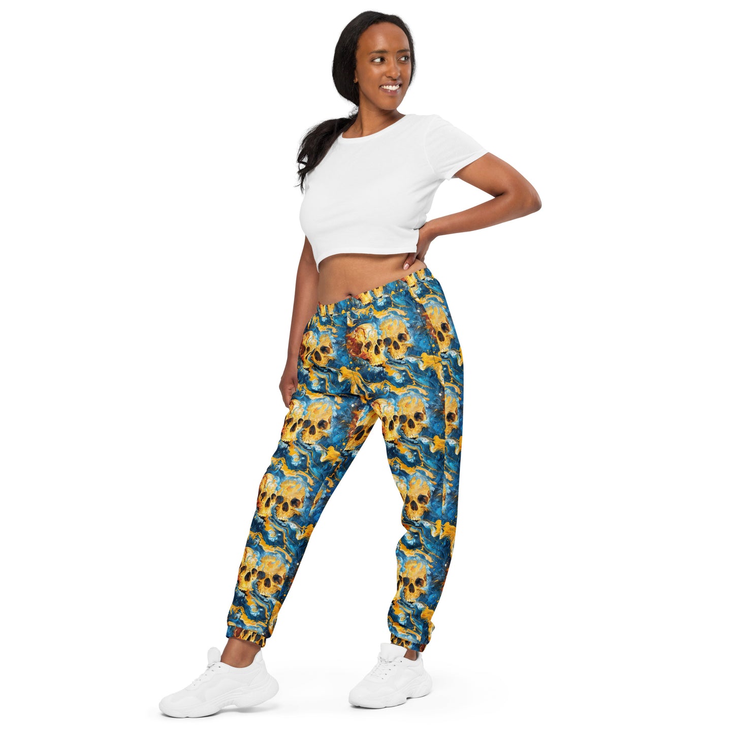 Painted Skulls Unisex track pants