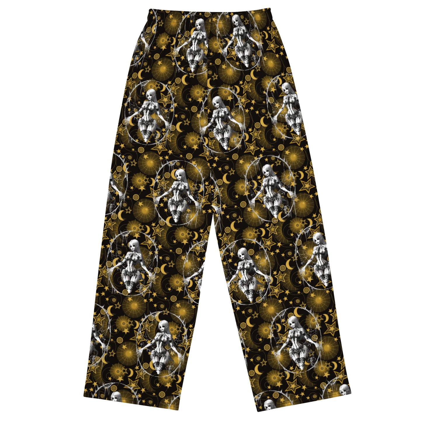 Pin up Spider Girl All-over print unisex wide-leg pants