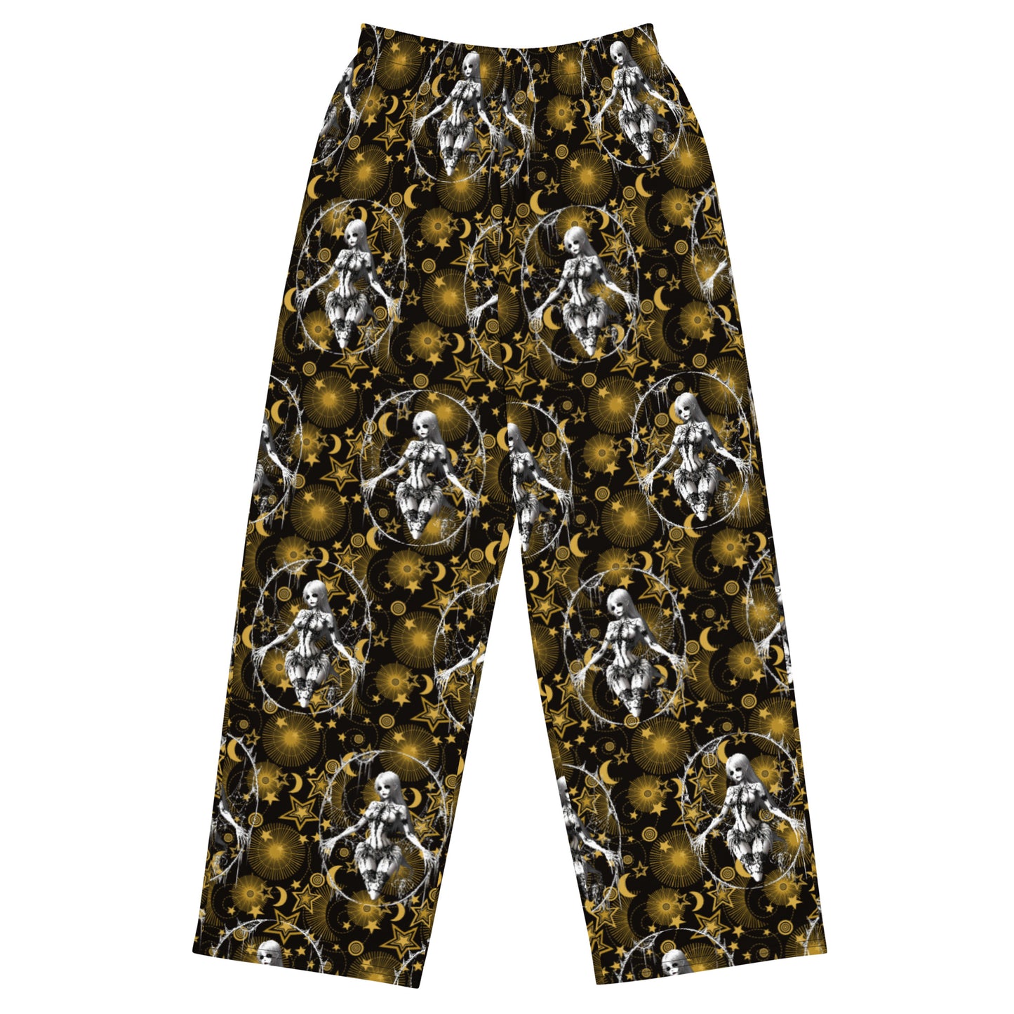 Pin up Spider Girl All-over print unisex wide-leg pants