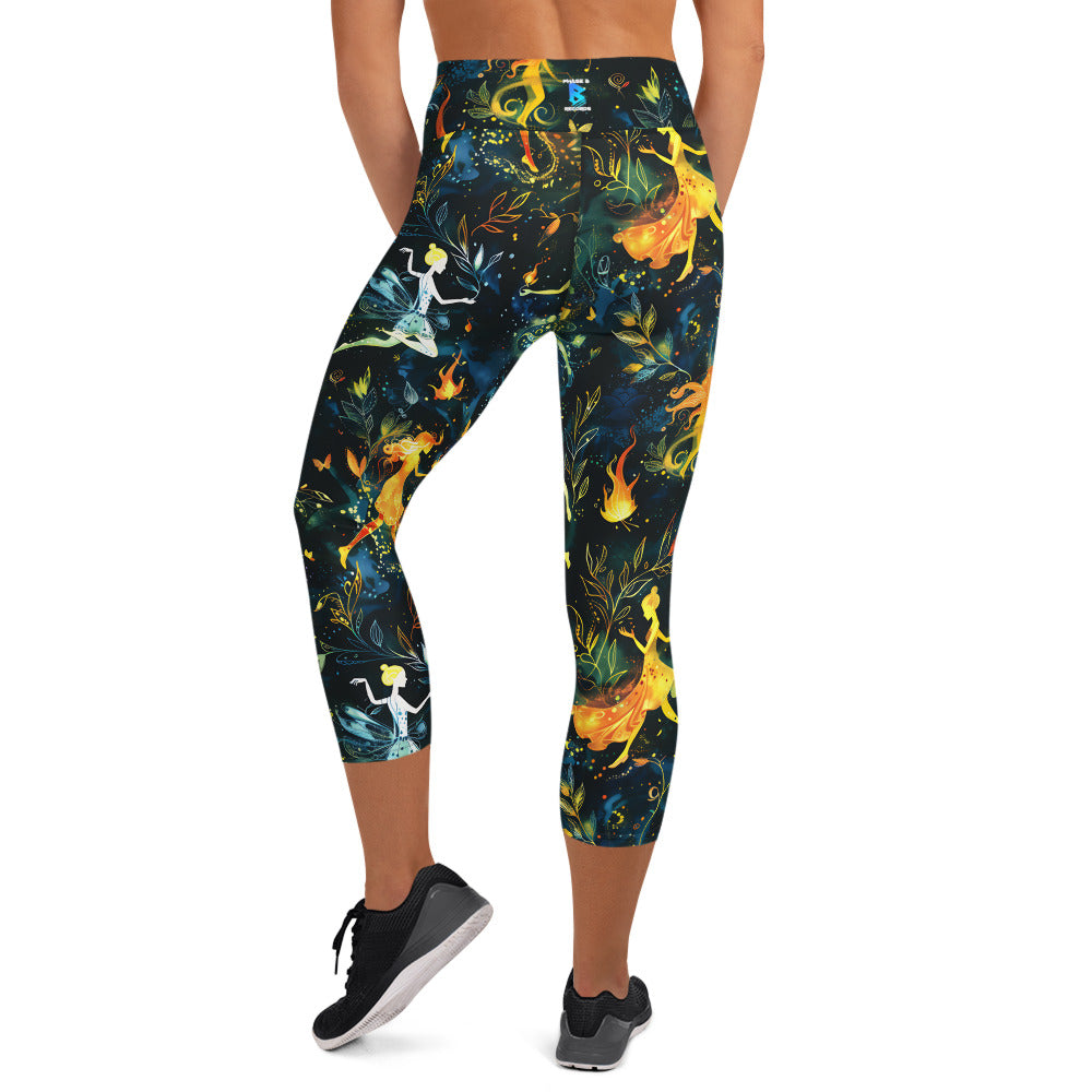 Fairies Yoga Capri Leggings