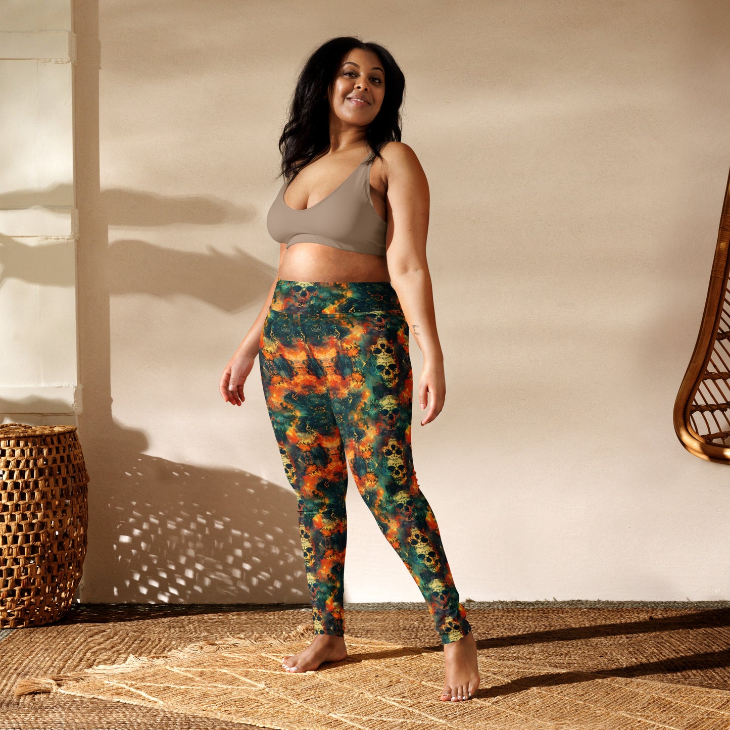 Skulls Yoga Leggings