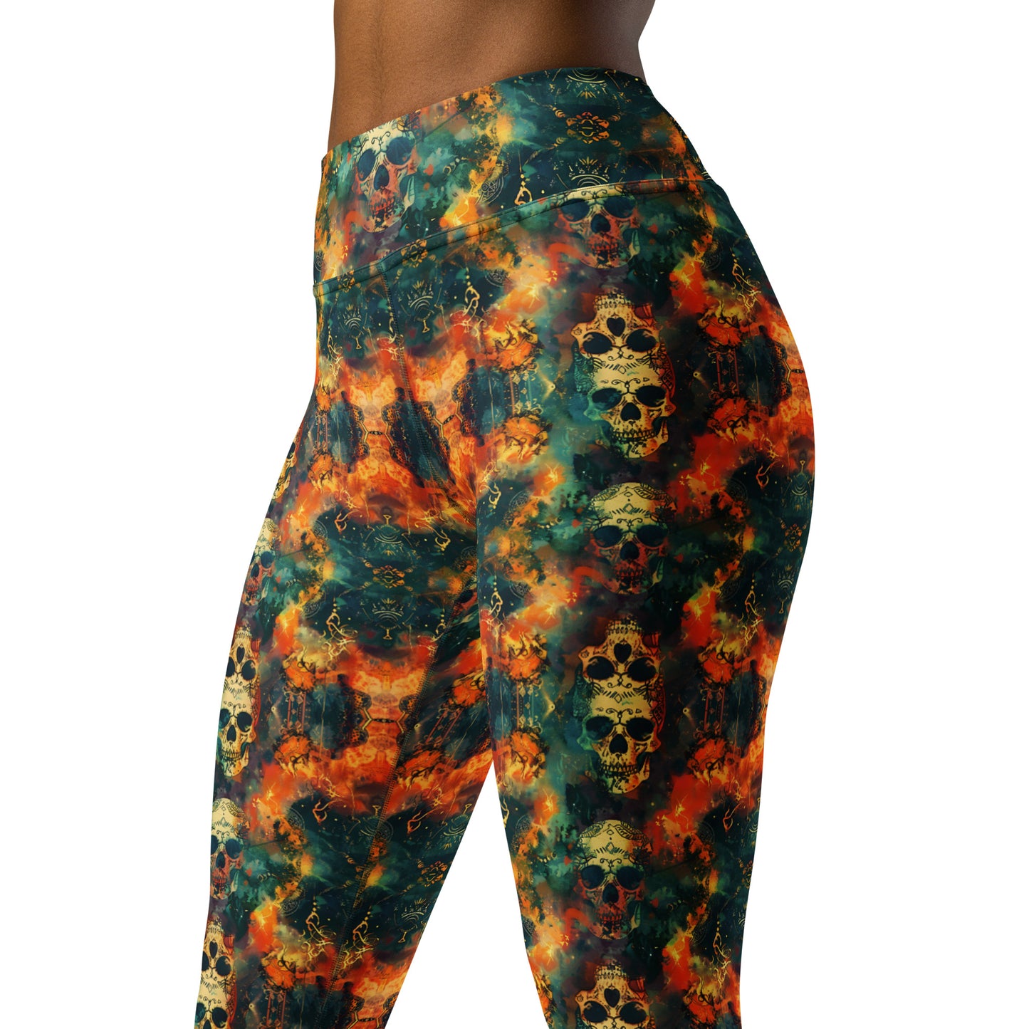 Skulls Yoga Leggings