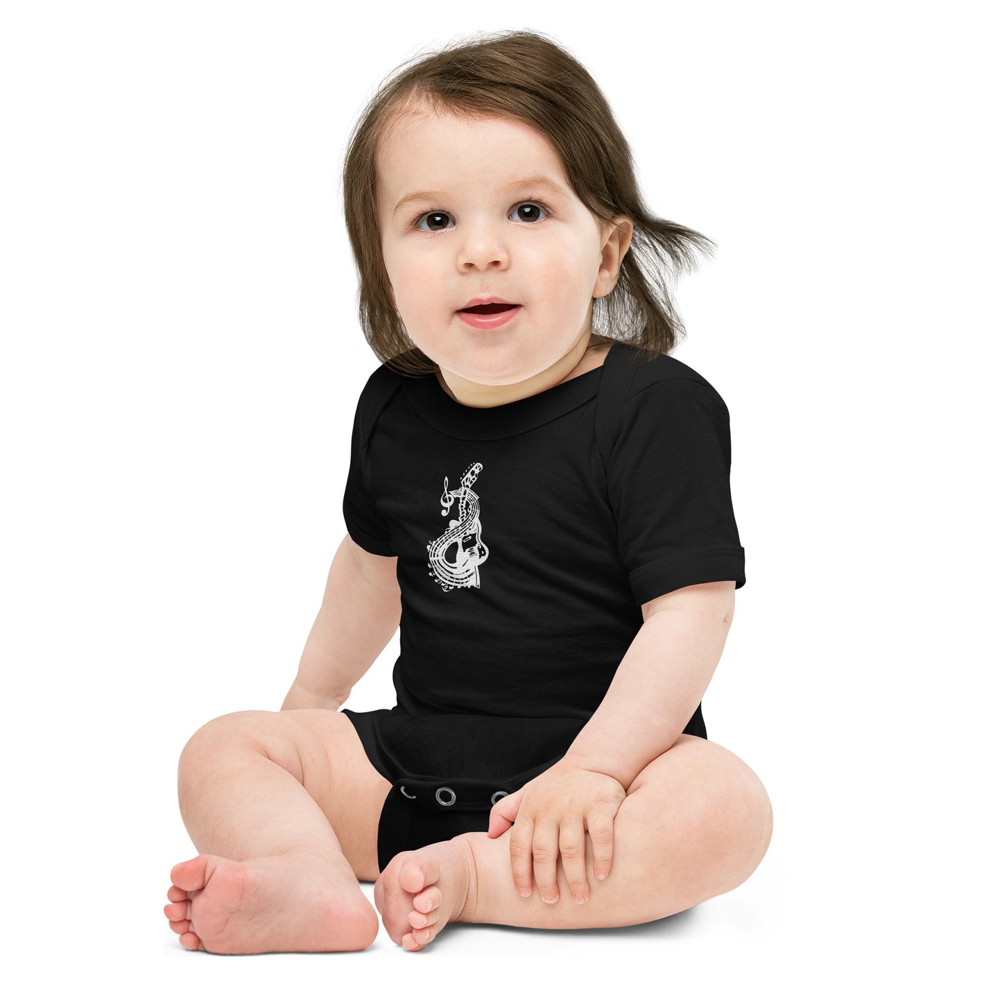 Abstract Music Art Baby short sleeve one piece – Free Delivery! Rock / Metal / Gothic / EDM / Clubwear - Alternative Apparel Only from Phase B Records.