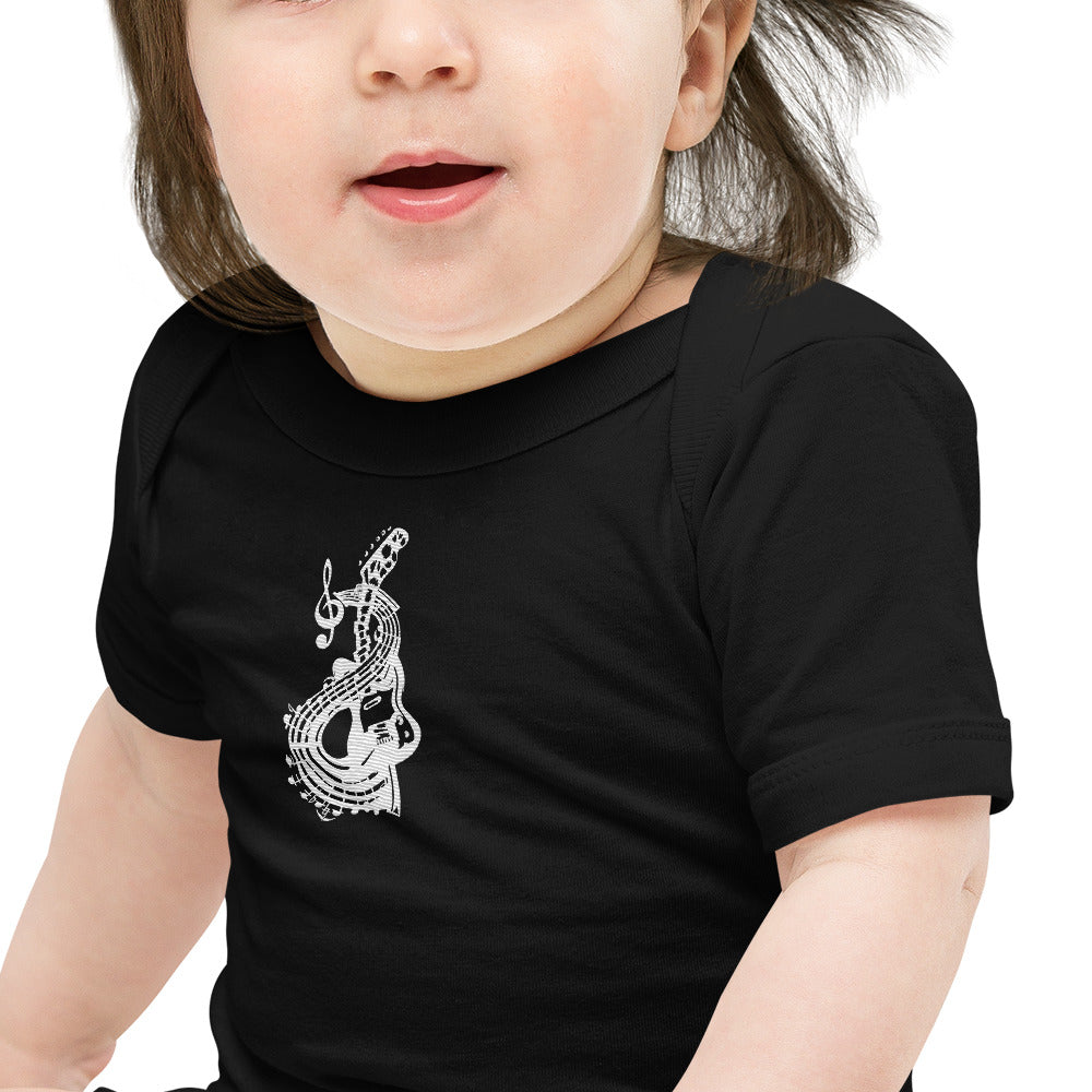 Abstract Music Art Baby short sleeve one piece – Free Delivery! Rock / Metal / Gothic / EDM / Clubwear - Alternative Apparel Only from Phase B Records.