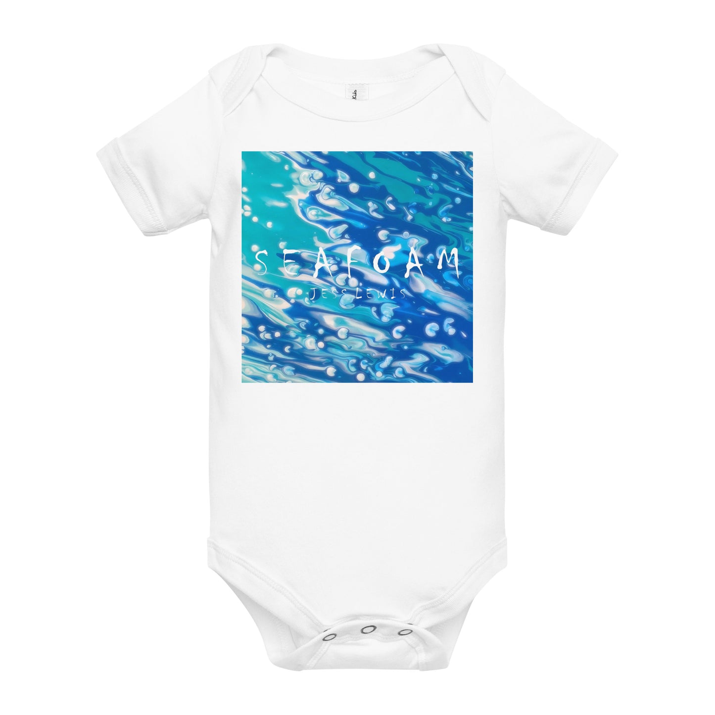 Jess Lewis Seafoam Baby one piece - Free Delivery! Rock / Mathrock / Progressive / Jazz Fusion - Alternative Apparel and Merch Only from Phase B Records.