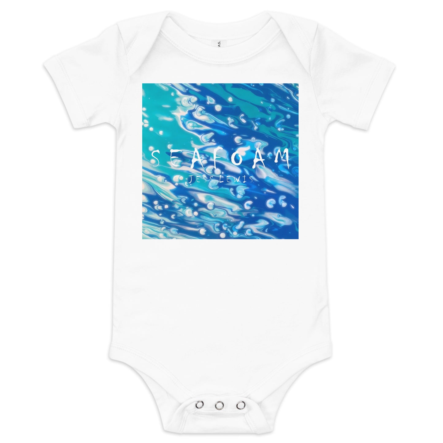 Jess Lewis Seafoam Baby one piece - Free Delivery! Rock / Mathrock / Progressive / Jazz Fusion - Alternative Apparel and Merch Only from Phase B Records.