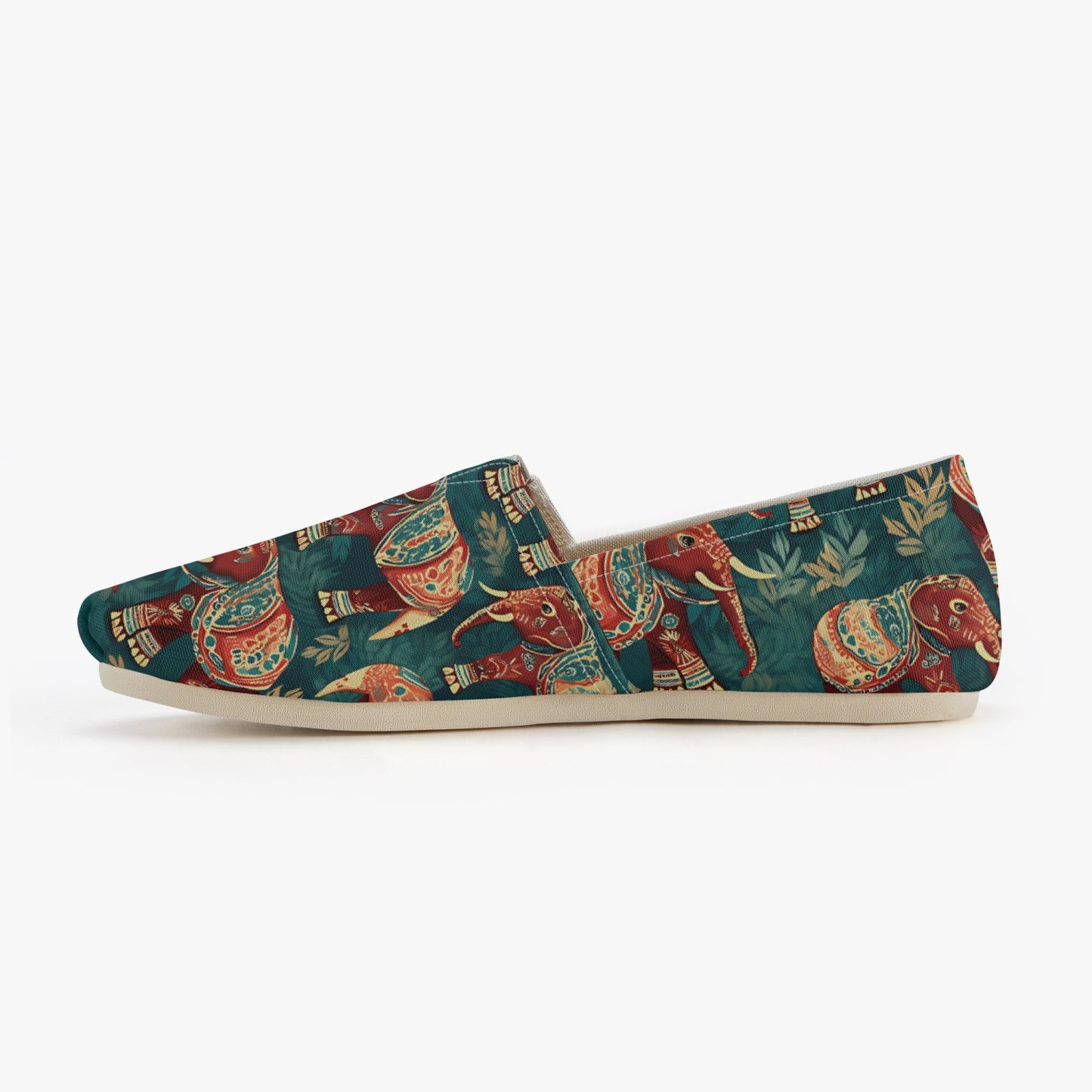 Elephants Canvas Toms Shoes