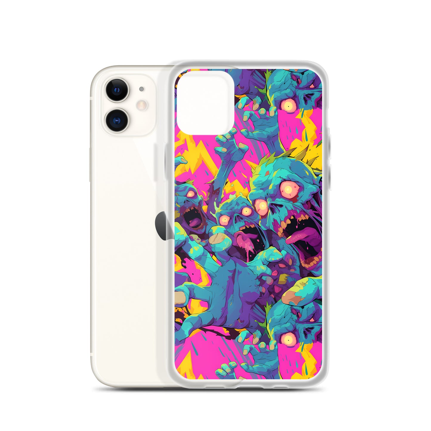 Cartoon Zombies Clear Case for iPhone®