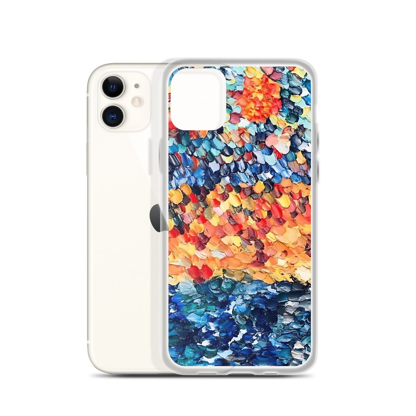 Abstract Beach Oils Art Clear Case for iPhone® – Free Delivery! Rock / Metal / Gothic / EDM / Clubwear - Alternative Apparel Only from Phase B Records.