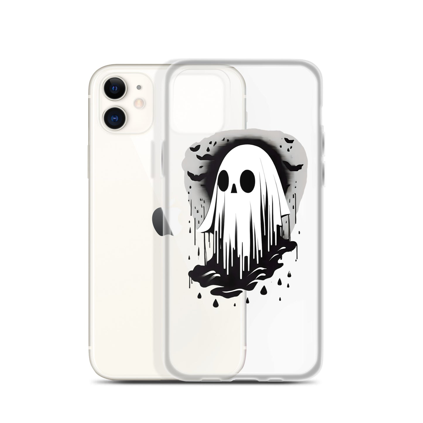 Cute Ghost Clear Case for iPhone®