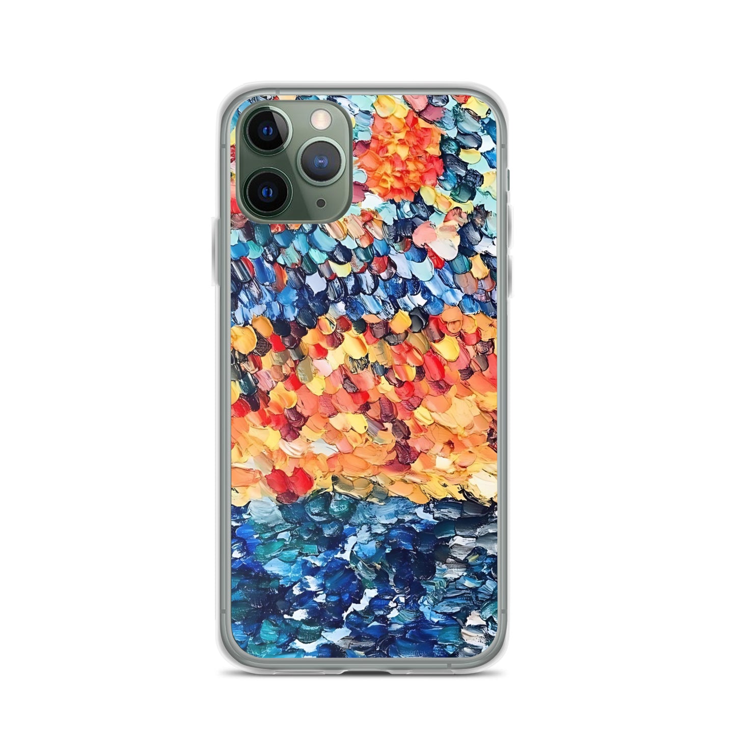 Abstract Beach Oils Art Clear Case for iPhone® – Free Delivery! Rock / Metal / Gothic / EDM / Clubwear - Alternative Apparel Only from Phase B Records.