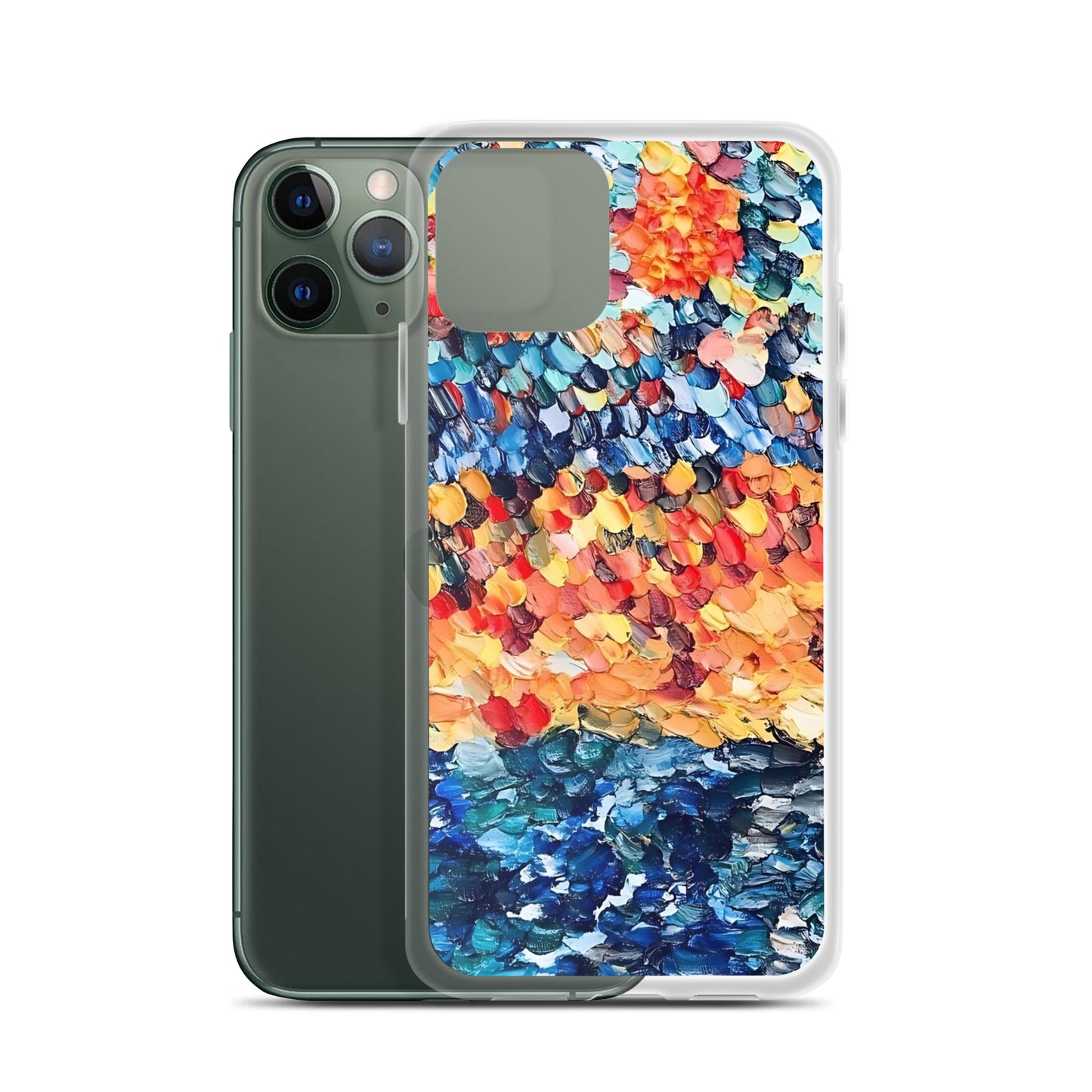 Abstract Beach Oils Art Clear Case for iPhone® – Free Delivery! Rock / Metal / Gothic / EDM / Clubwear - Alternative Apparel Only from Phase B Records.