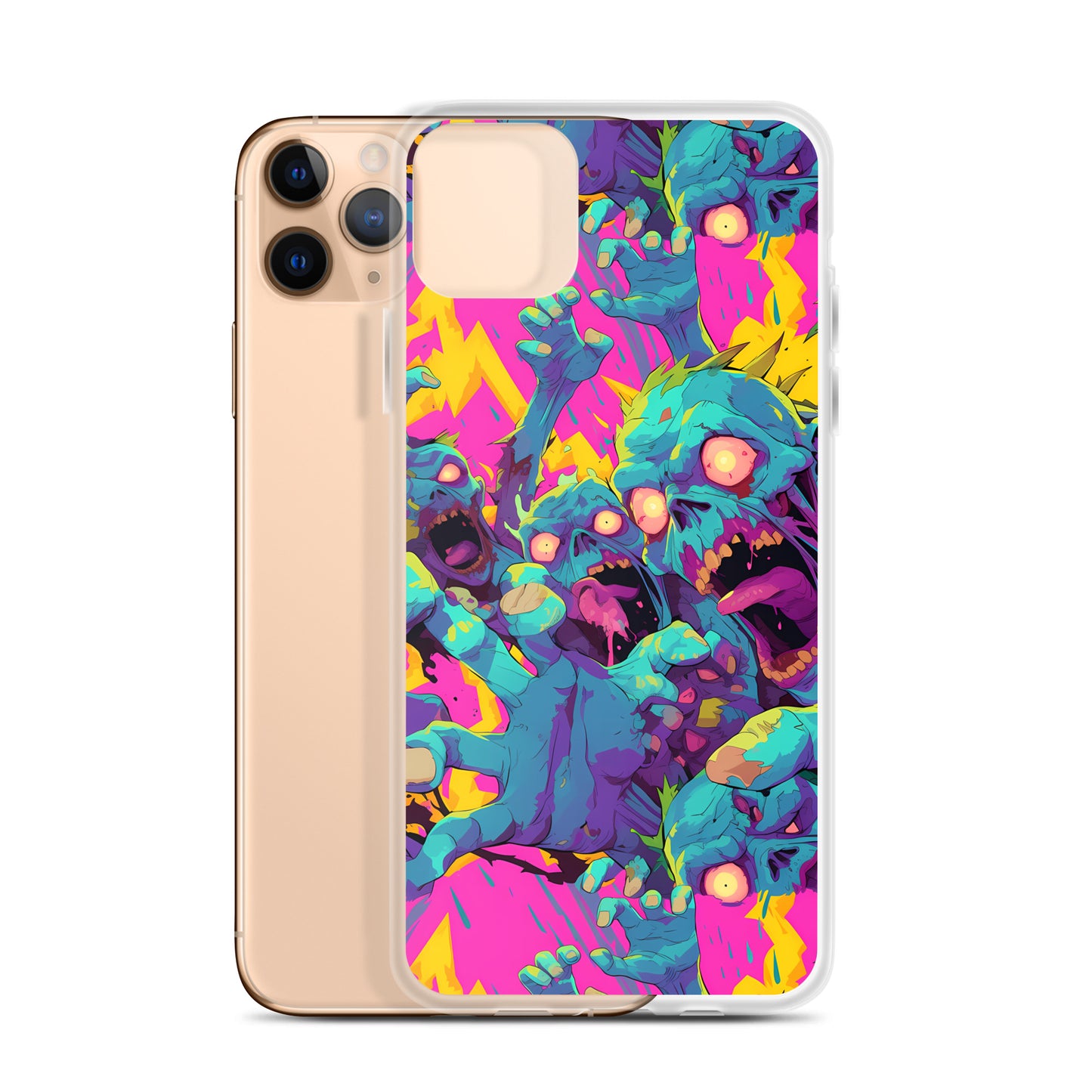 Cartoon Zombies Clear Case for iPhone®