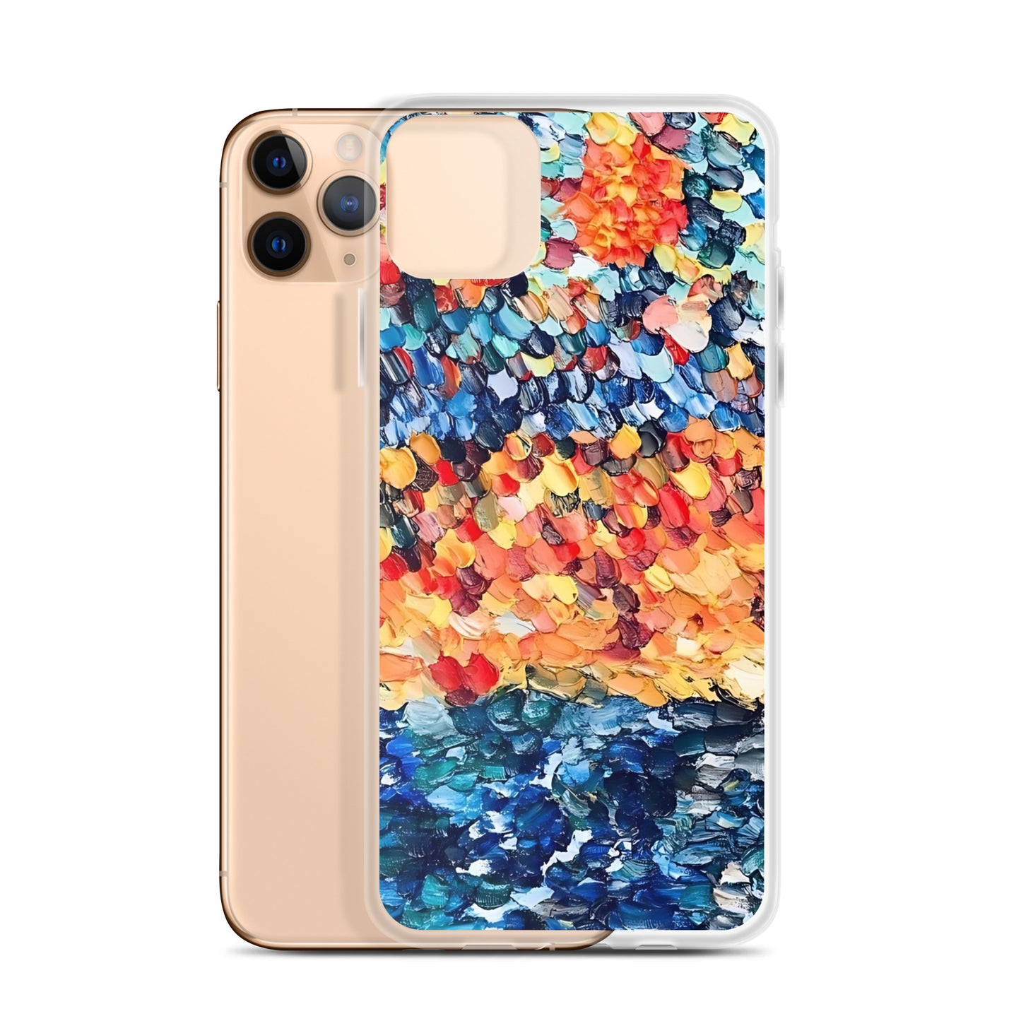 Abstract Beach Oils Art Clear Case for iPhone® – Free Delivery! Rock / Metal / Gothic / EDM / Clubwear - Alternative Apparel Only from Phase B Records.