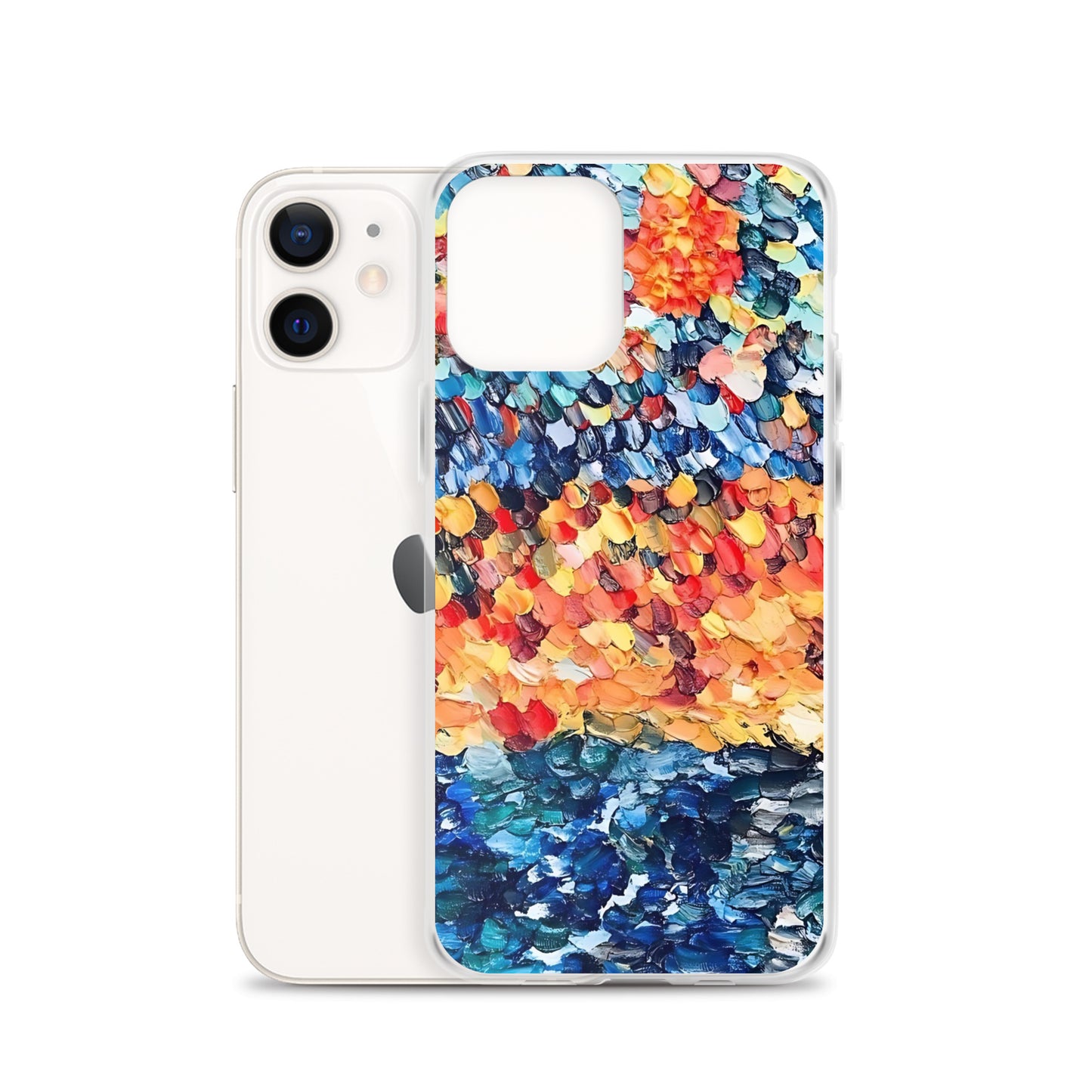 Abstract Beach Oils Art Clear Case for iPhone® – Free Delivery! Rock / Metal / Gothic / EDM / Clubwear - Alternative Apparel Only from Phase B Records.