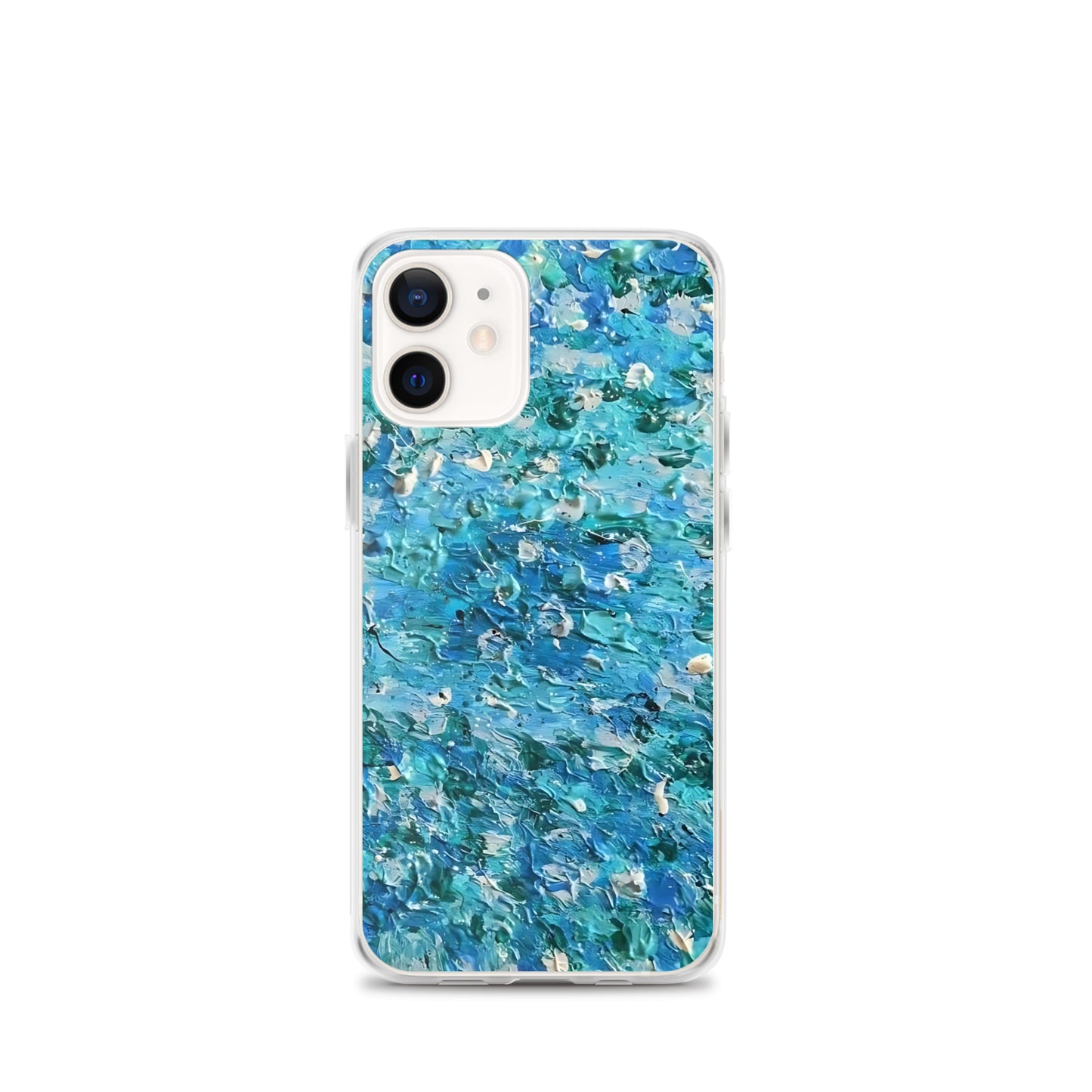 Abstract Blues Clear Case for iPhone® – Free Delivery! Rock / Metal / Gothic / EDM / Clubwear - Alternative Apparel Only from Phase B Records.