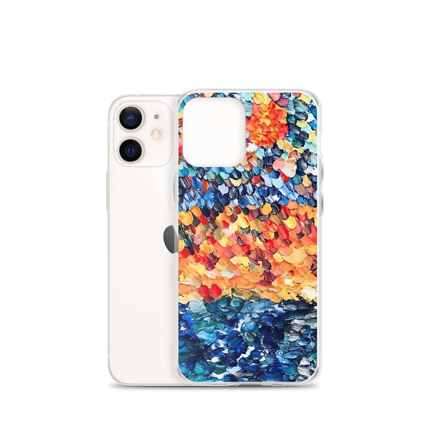 Abstract Beach Oils Art Clear Case for iPhone® – Free Delivery! Rock / Metal / Gothic / EDM / Clubwear - Alternative Apparel Only from Phase B Records.