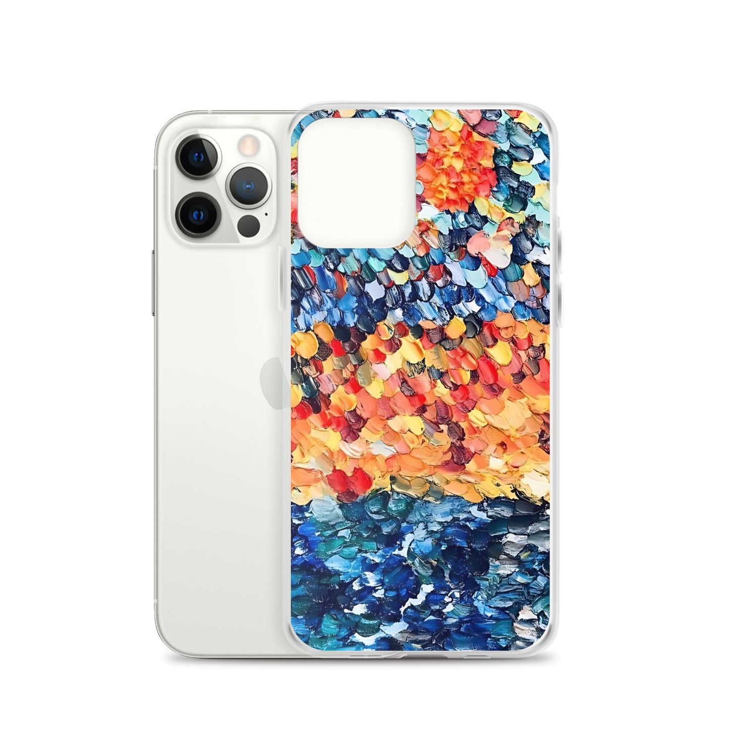 Abstract Beach Oils Art Clear Case for iPhone® – Free Delivery! Rock / Metal / Gothic / EDM / Clubwear - Alternative Apparel Only from Phase B Records.