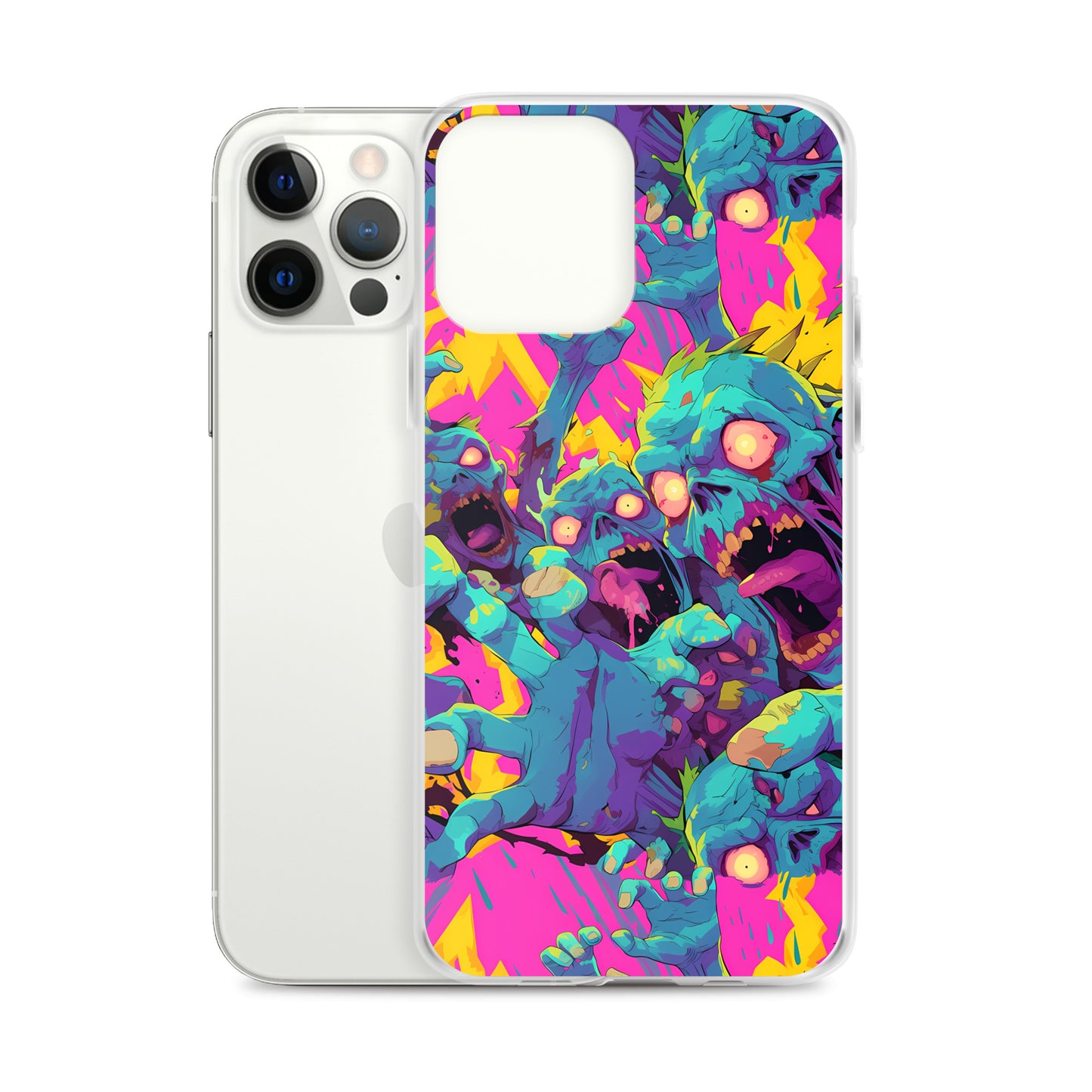 Cartoon Zombies Clear Case for iPhone®