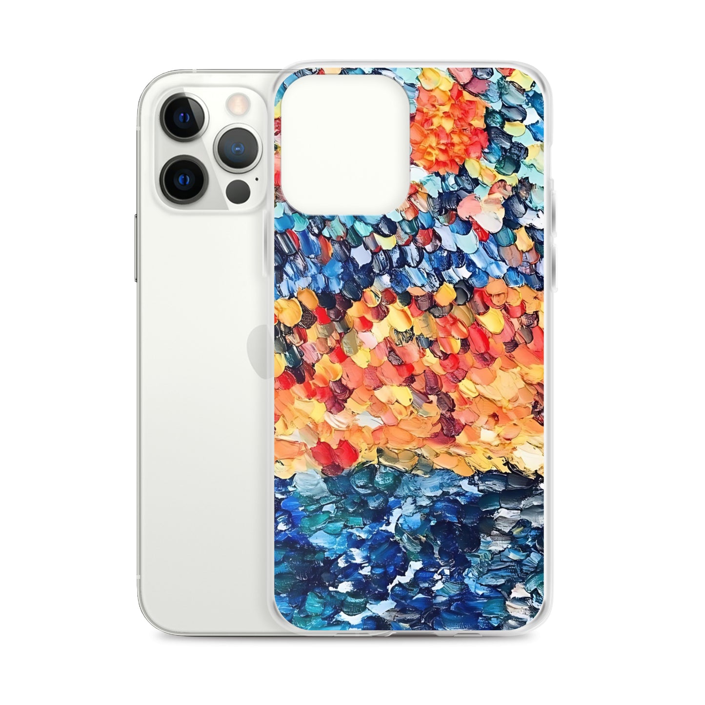Abstract Beach Oils Art Clear Case for iPhone® – Free Delivery! Rock / Metal / Gothic / EDM / Clubwear - Alternative Apparel Only from Phase B Records.
