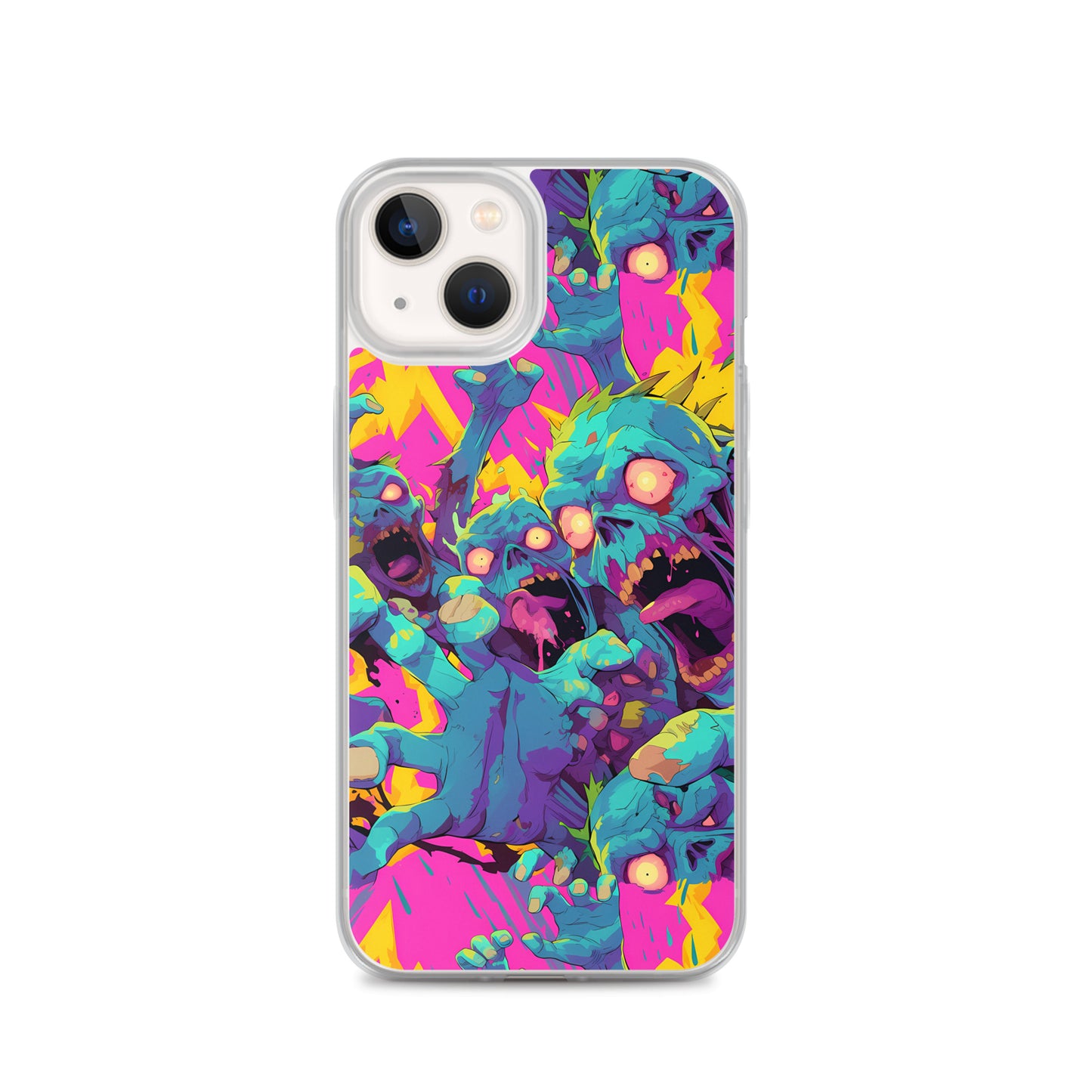Cartoon Zombies Clear Case for iPhone®