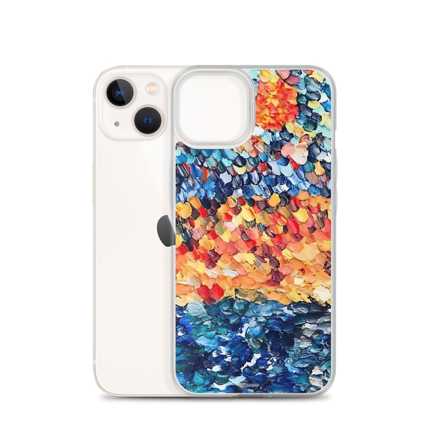 Abstract Beach Oils Art Clear Case for iPhone® – Free Delivery! Rock / Metal / Gothic / EDM / Clubwear - Alternative Apparel Only from Phase B Records.