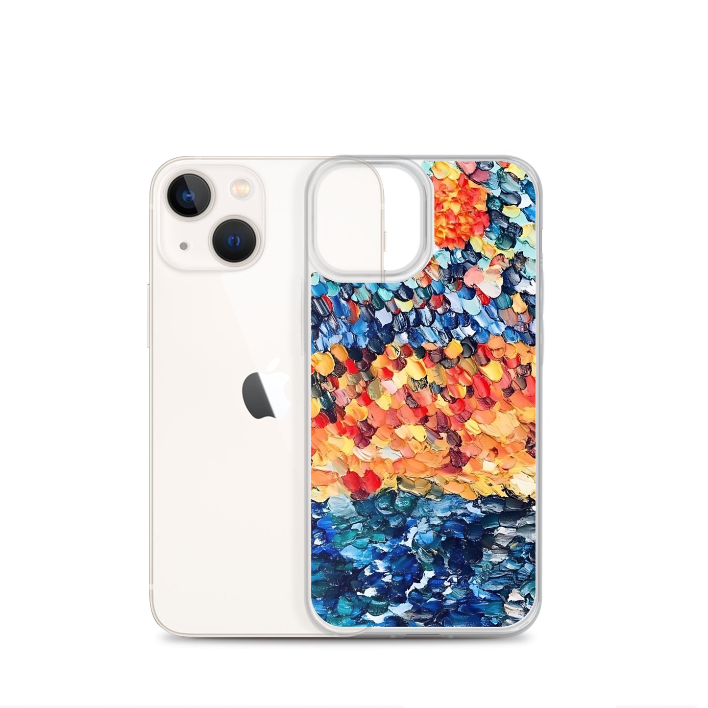 Abstract Beach Oils Art Clear Case for iPhone® – Free Delivery! Rock / Metal / Gothic / EDM / Clubwear - Alternative Apparel Only from Phase B Records.